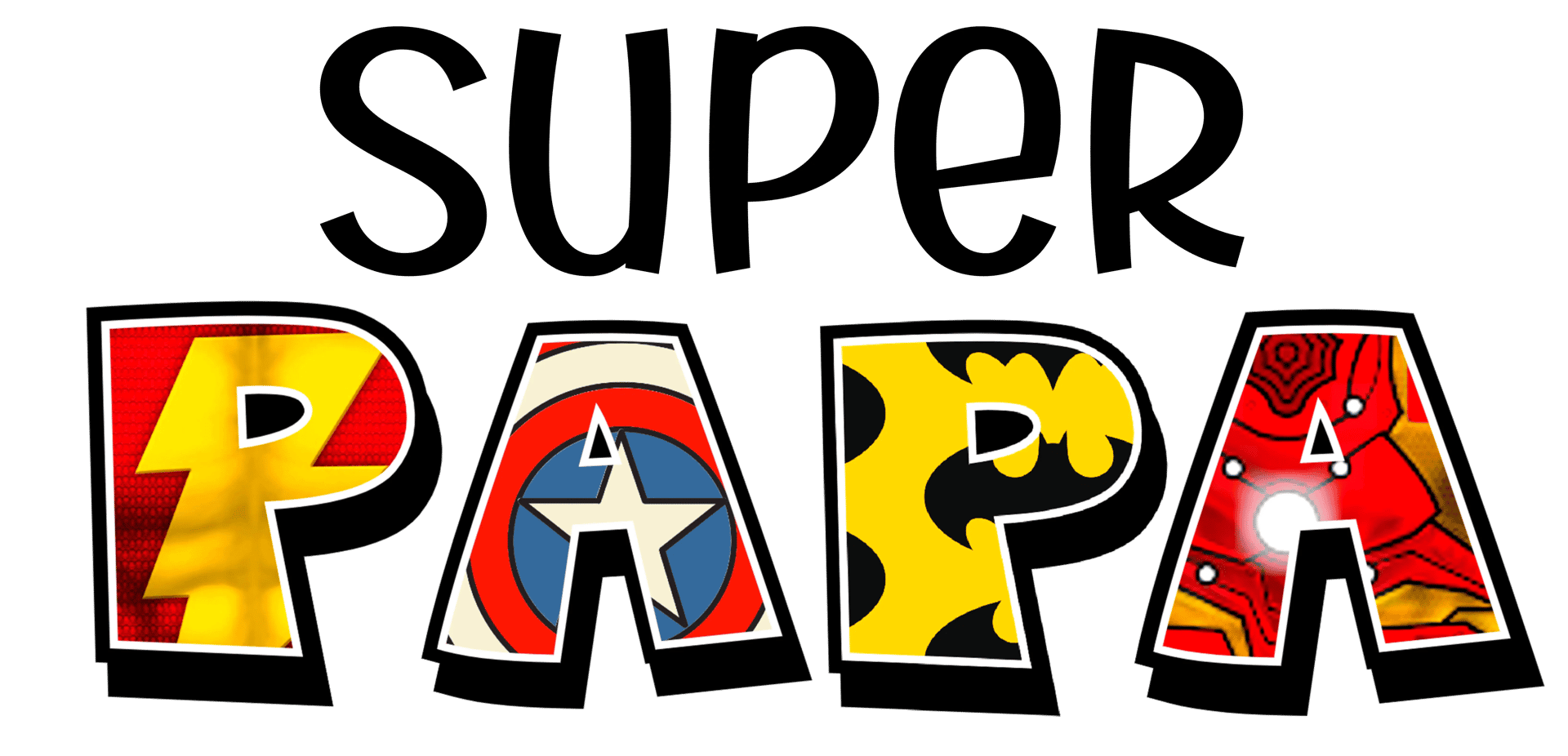 Super Papa Design - DTF Ready To Press