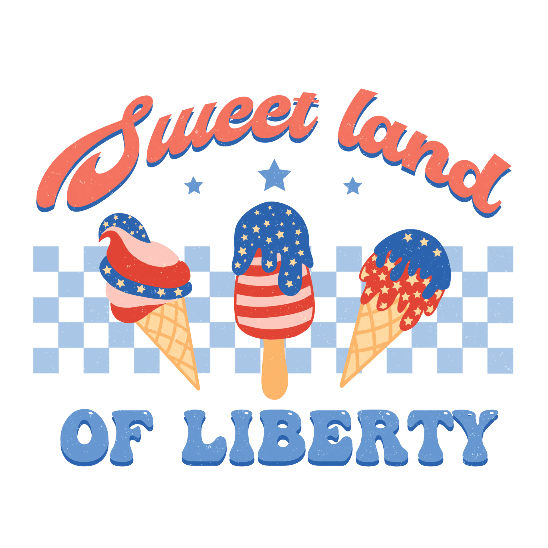 Sweet Land of Liberty DTF Ready to Press V2