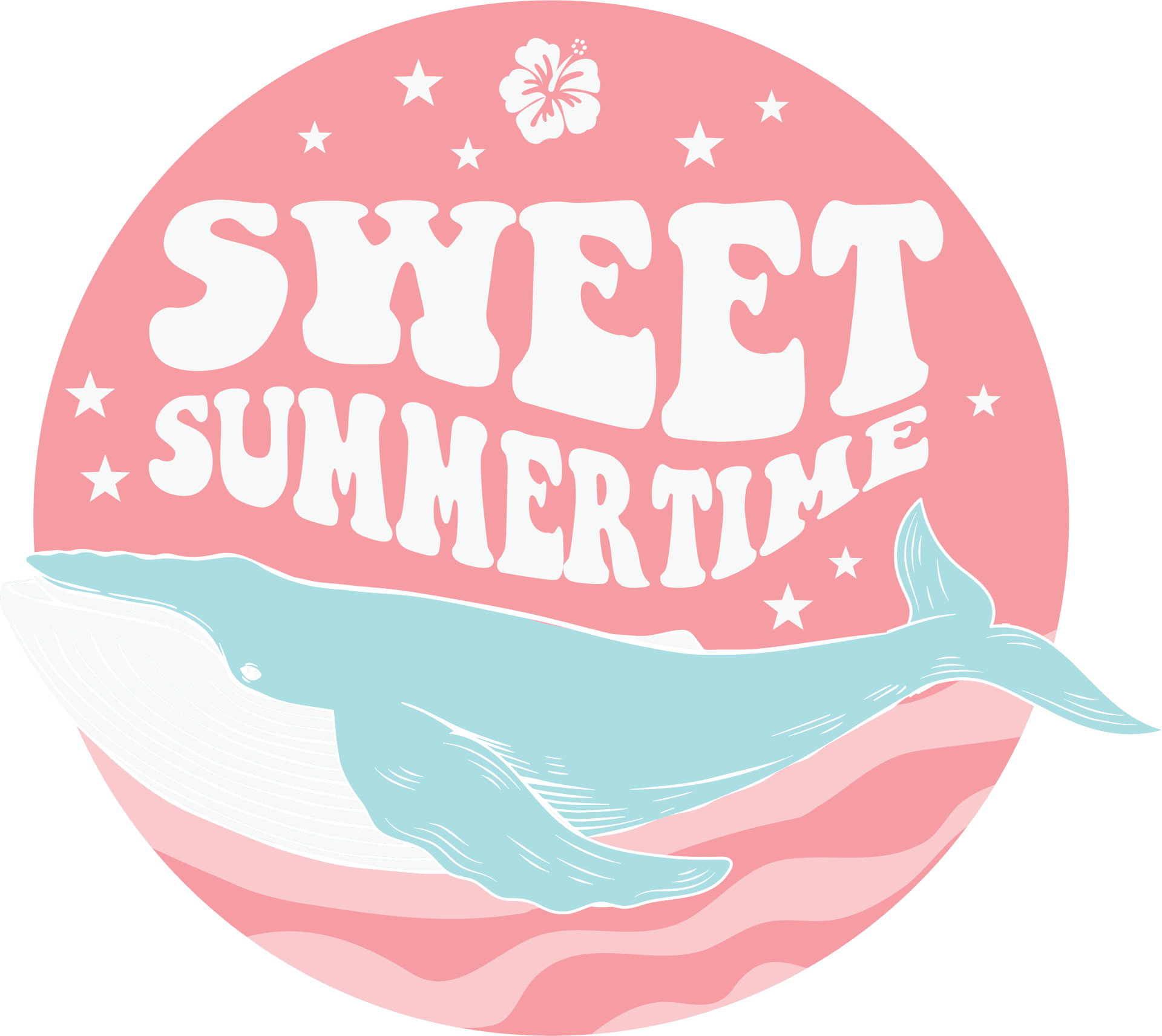 Sweet Summertime DTF Design - Ready to Press