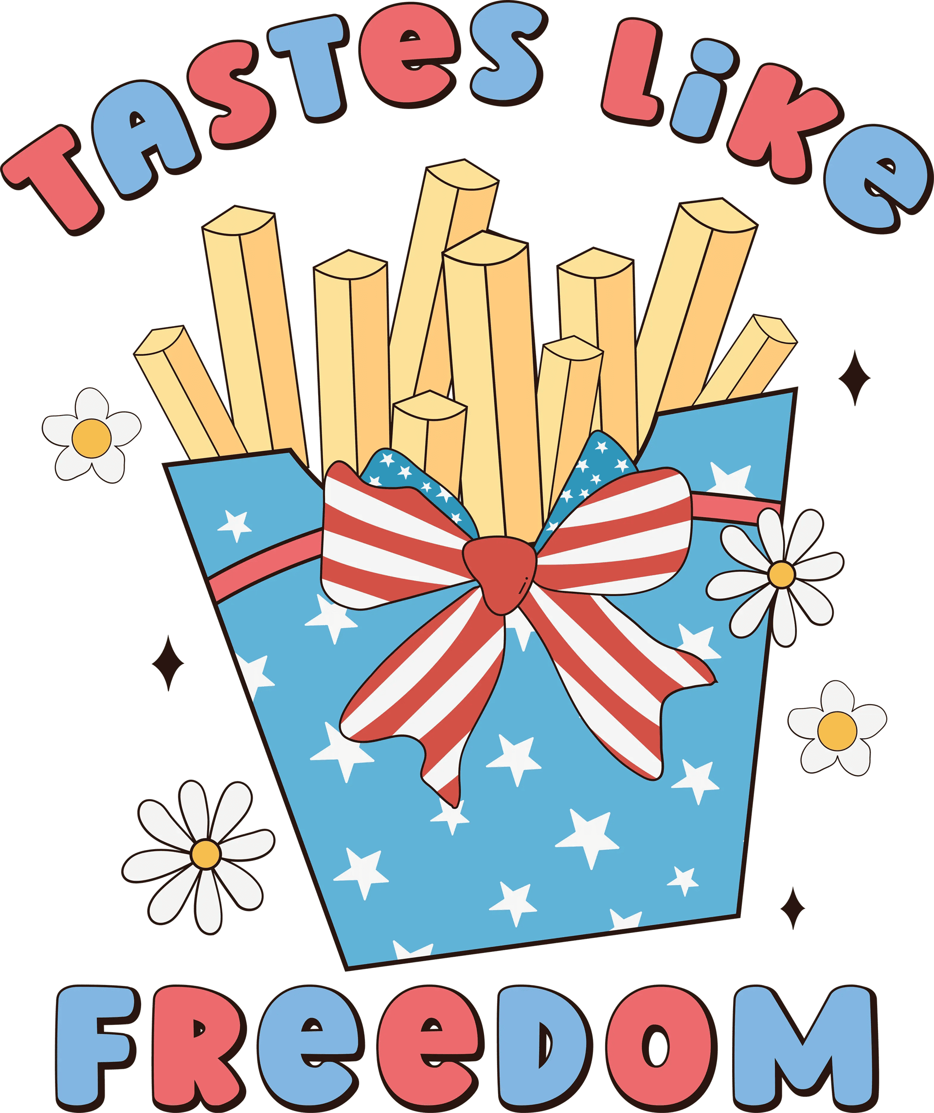 Tastes Like Freedom DTF Design - Ready to Press