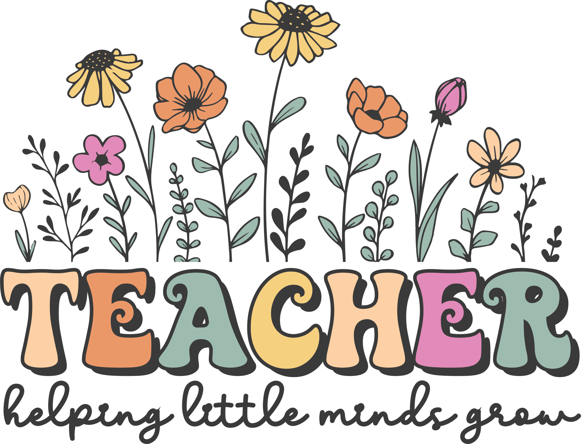 Teacher Appreciation DTF Design Ready Press