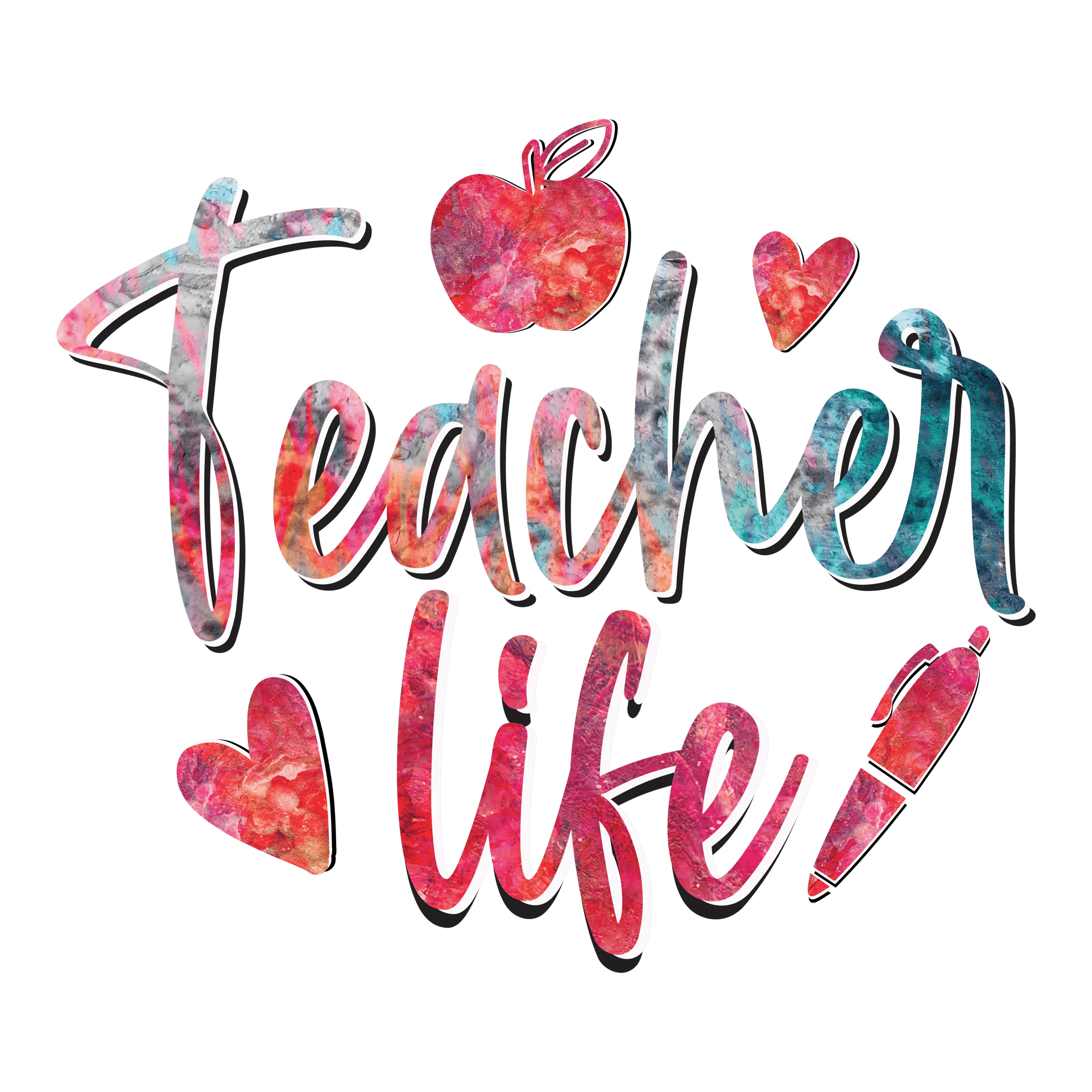 Teacher Life DTF Design - Ready to Press V3