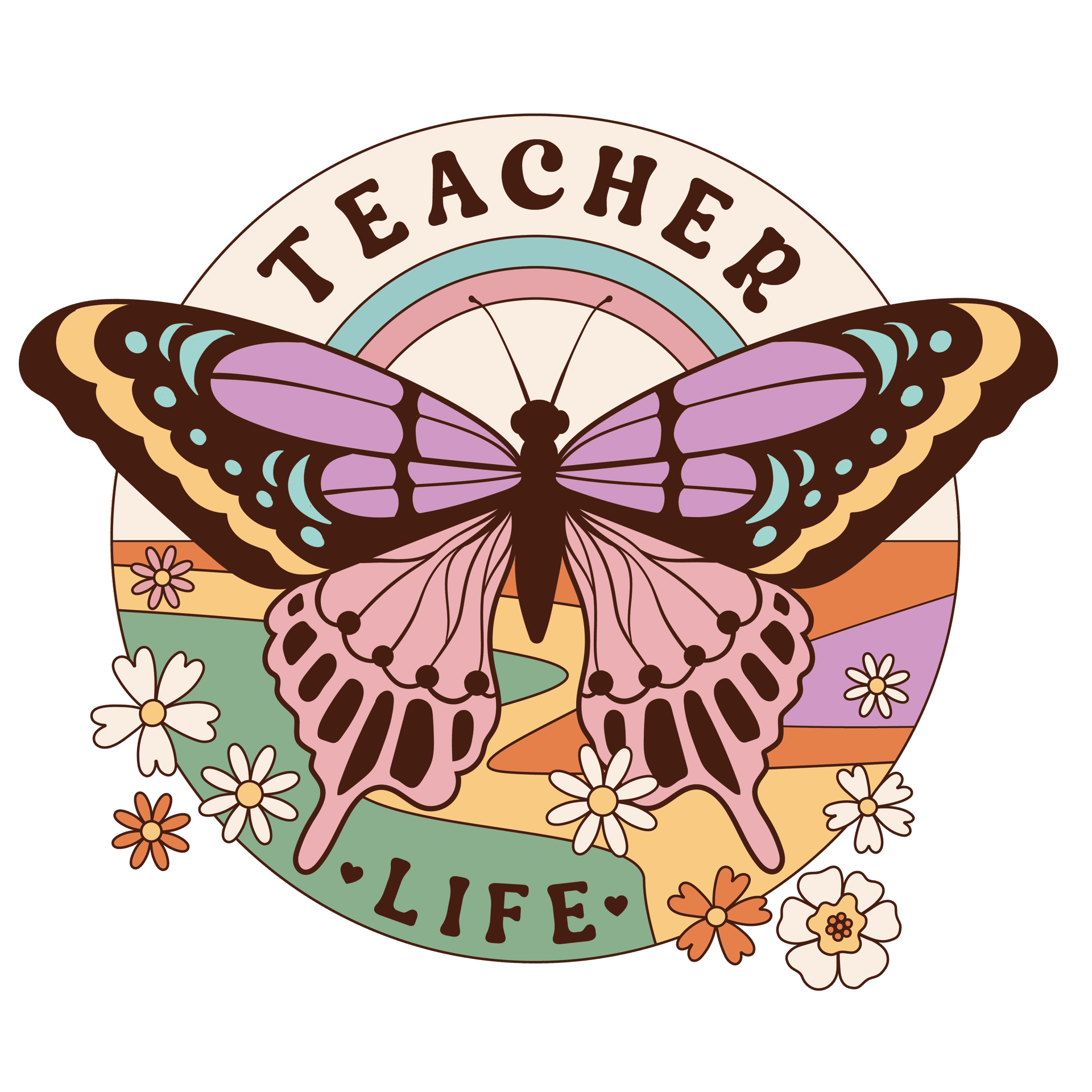 Teacher Life DTF Design - Ready to Press
