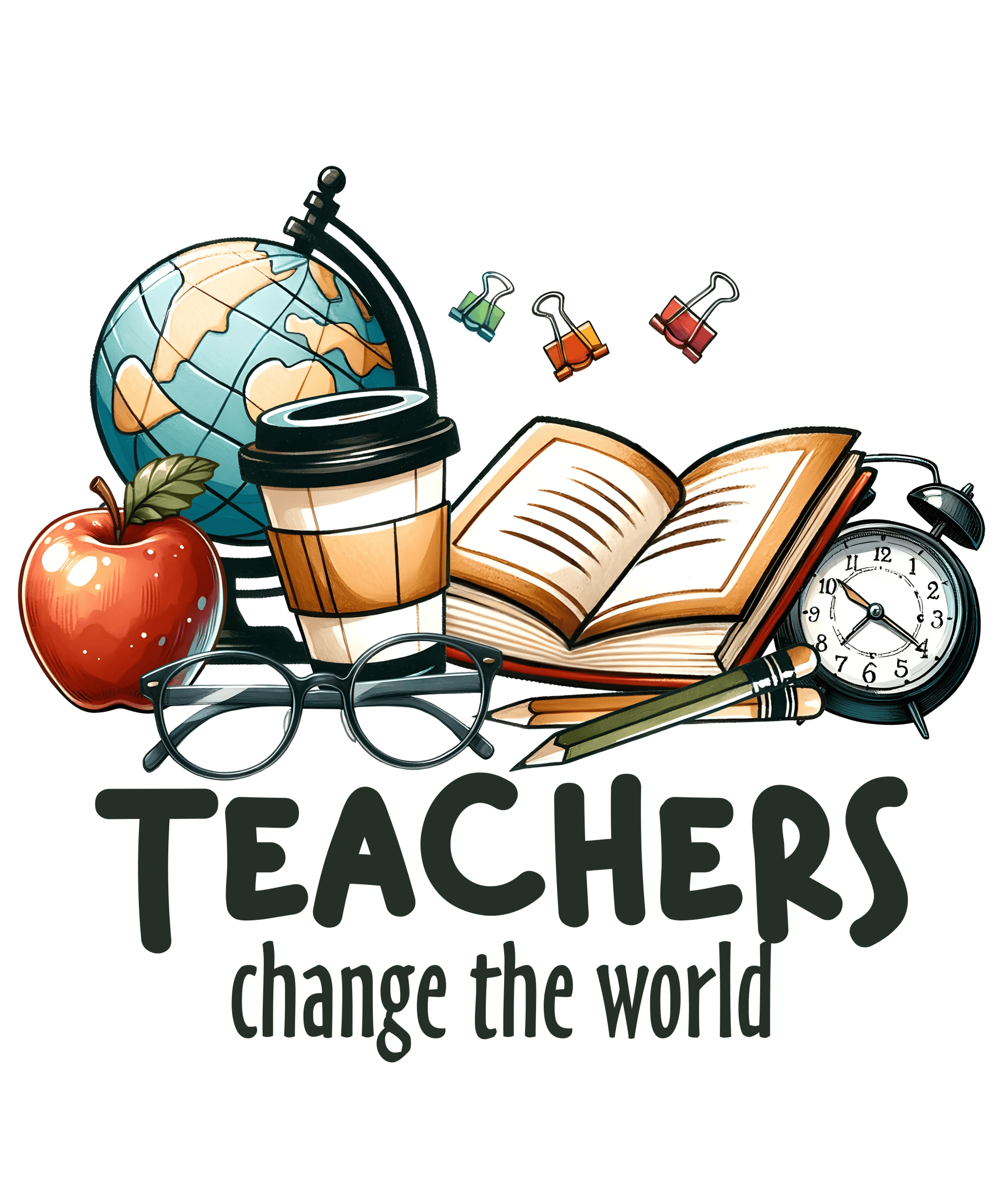Teachers Change the World DTF Ready to Press
