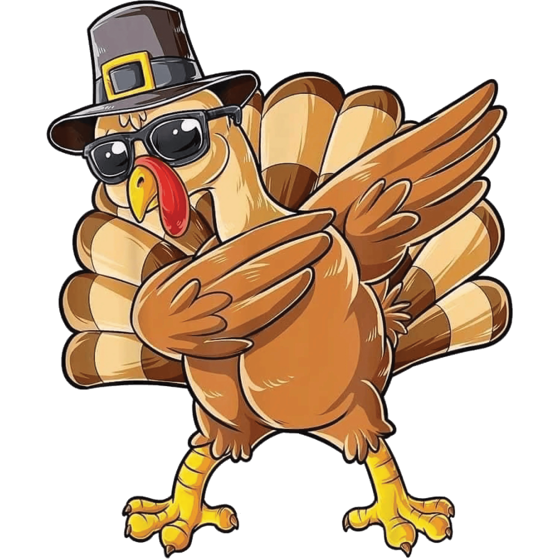Thanksgiving Dabbing Design - DTF Ready To Press