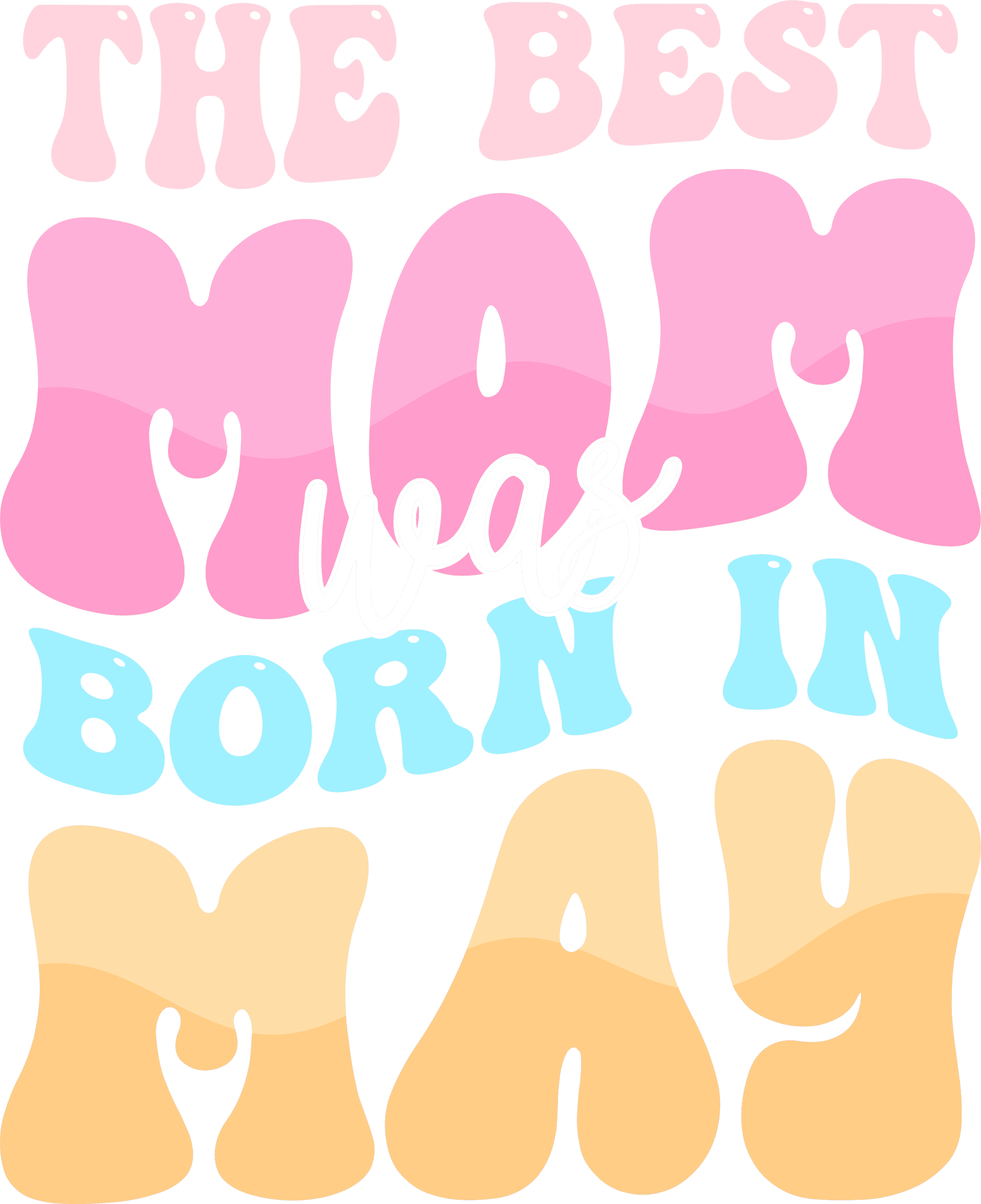 The Best Mom Design DTF Ready to Press