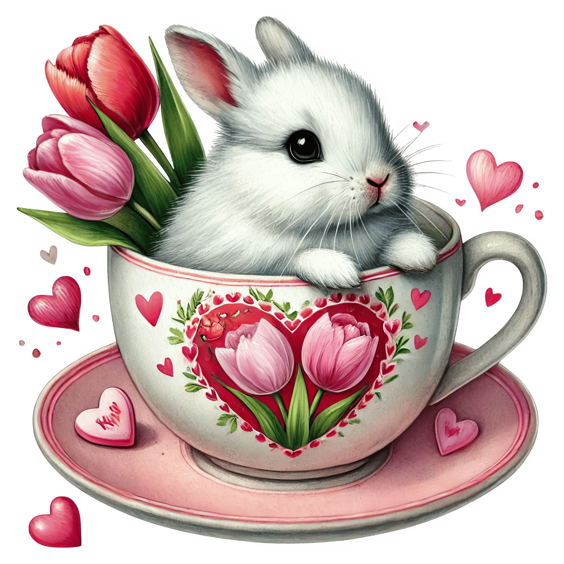Tulip Bunny Love Design