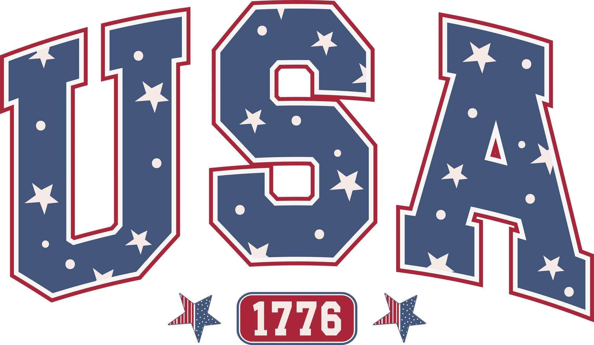 USA 1776 DTF Design - Ready to Press V2