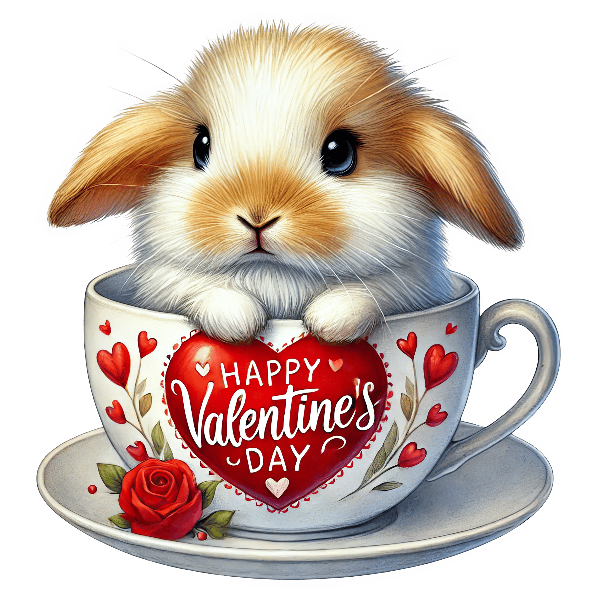 Valentine's Day Bunny Lover Design