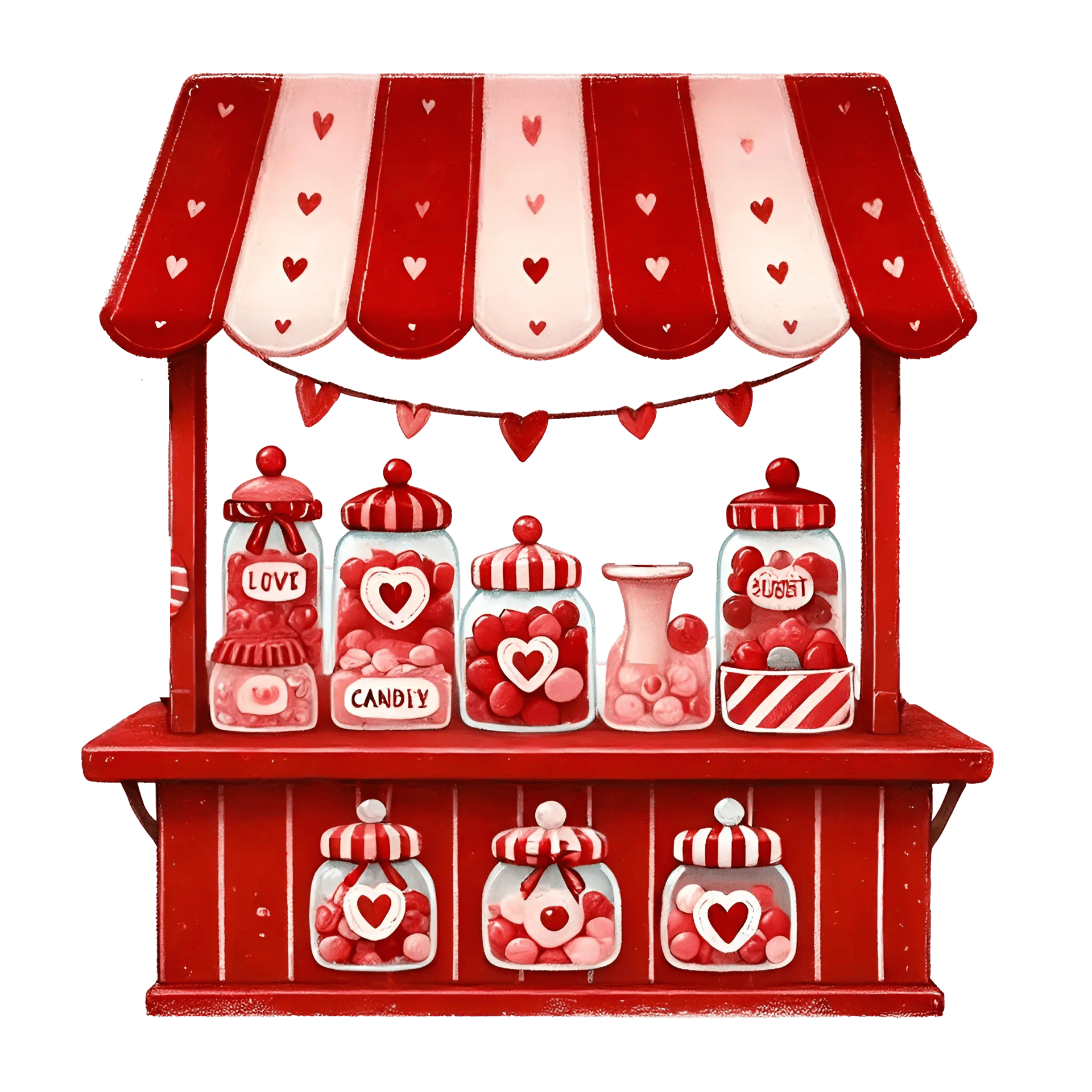 Valentine's Day Candy Stall Design