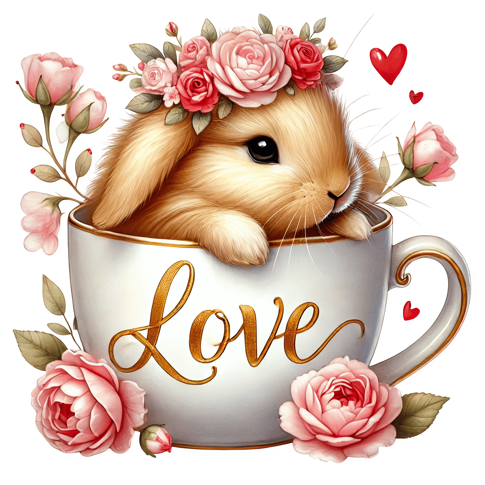 Valentine's Day Couple Bunny Design