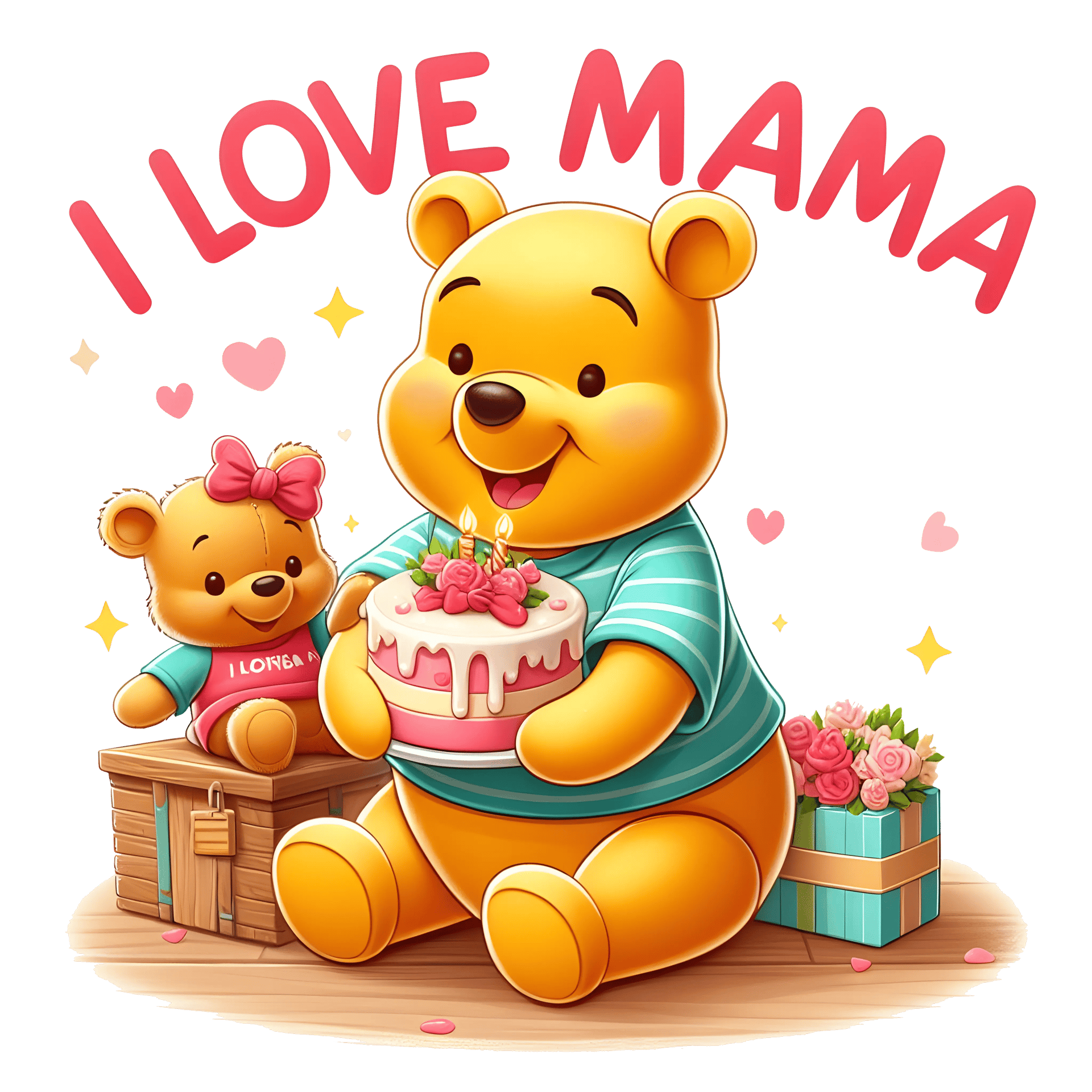 Winnie the Pooh Mother's Day Design