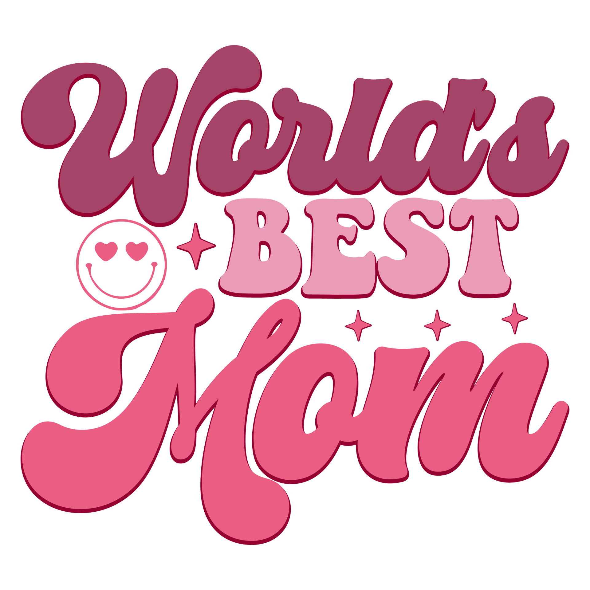 World's Best Mom Design - DTF Ready to Press V1