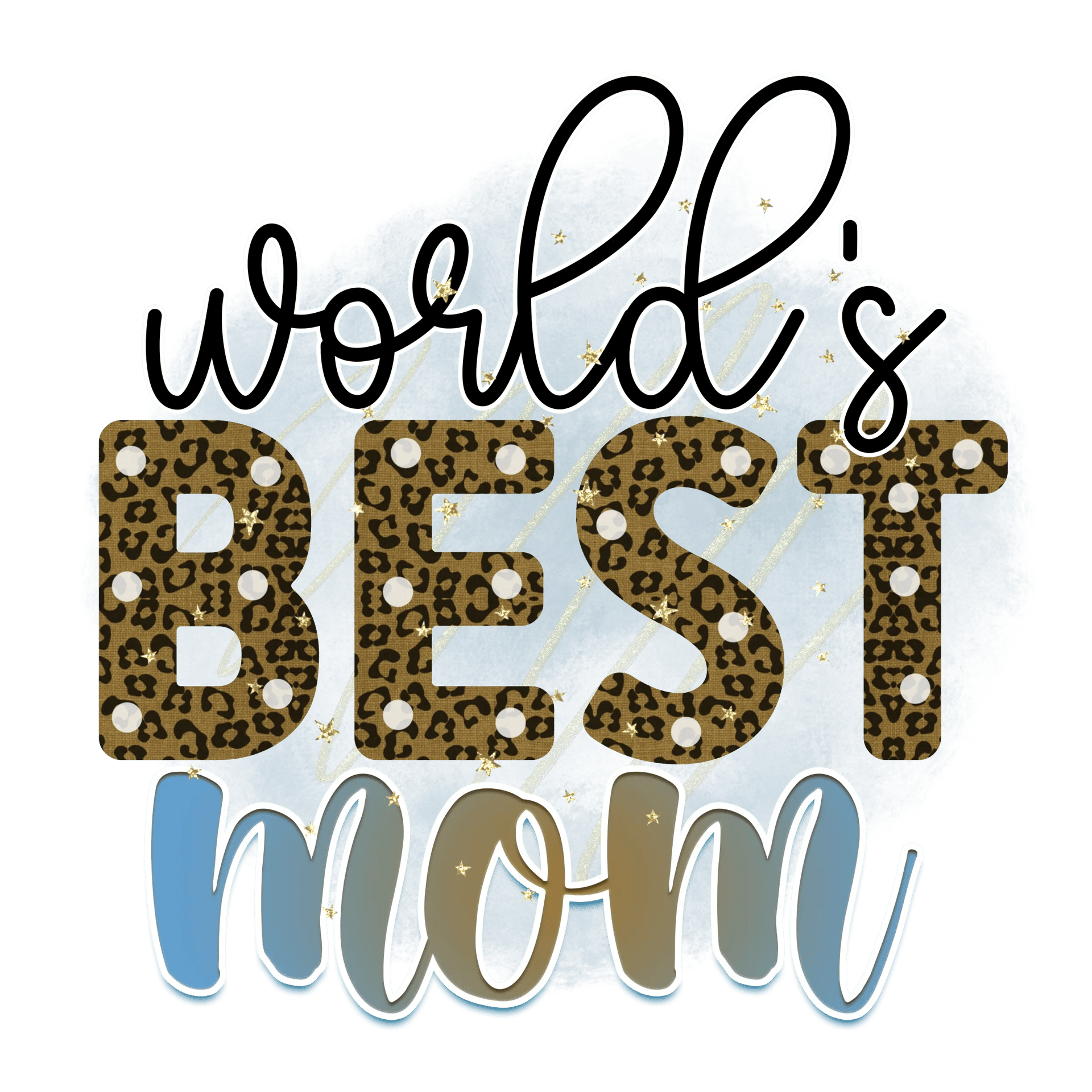 World's Best Mom Design - DTF Ready to Press