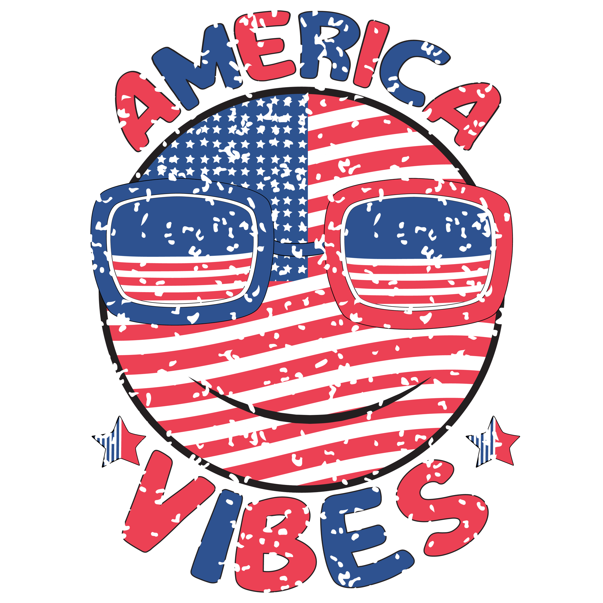 America Vibes Design - DTF Ready To Press