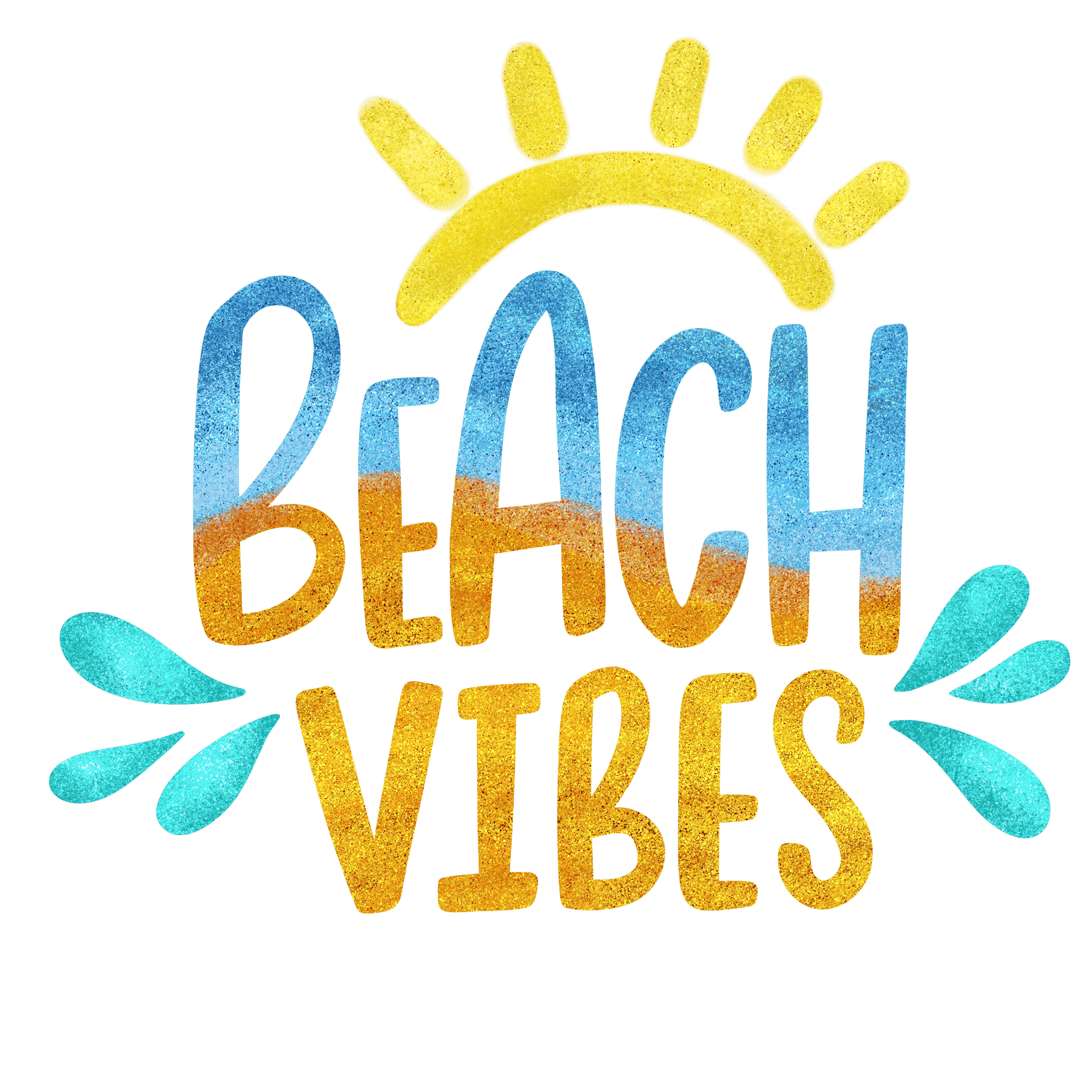 Beach Vibes Design DTF-Ready to Press