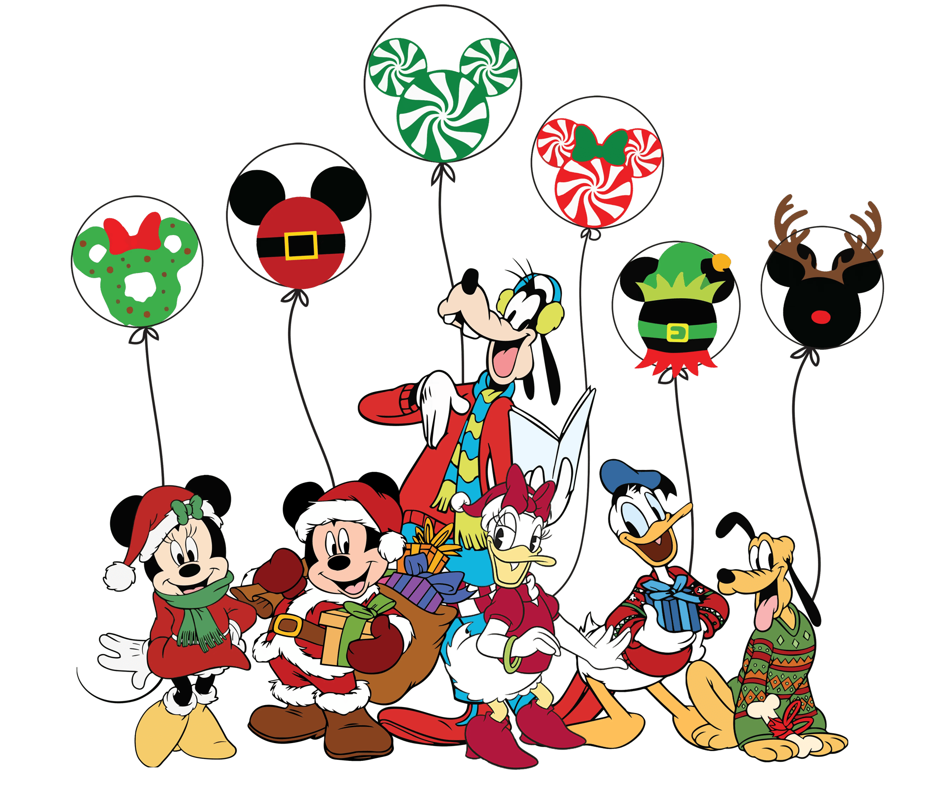 Christmas Mickey Party Design - DTF Ready To Press