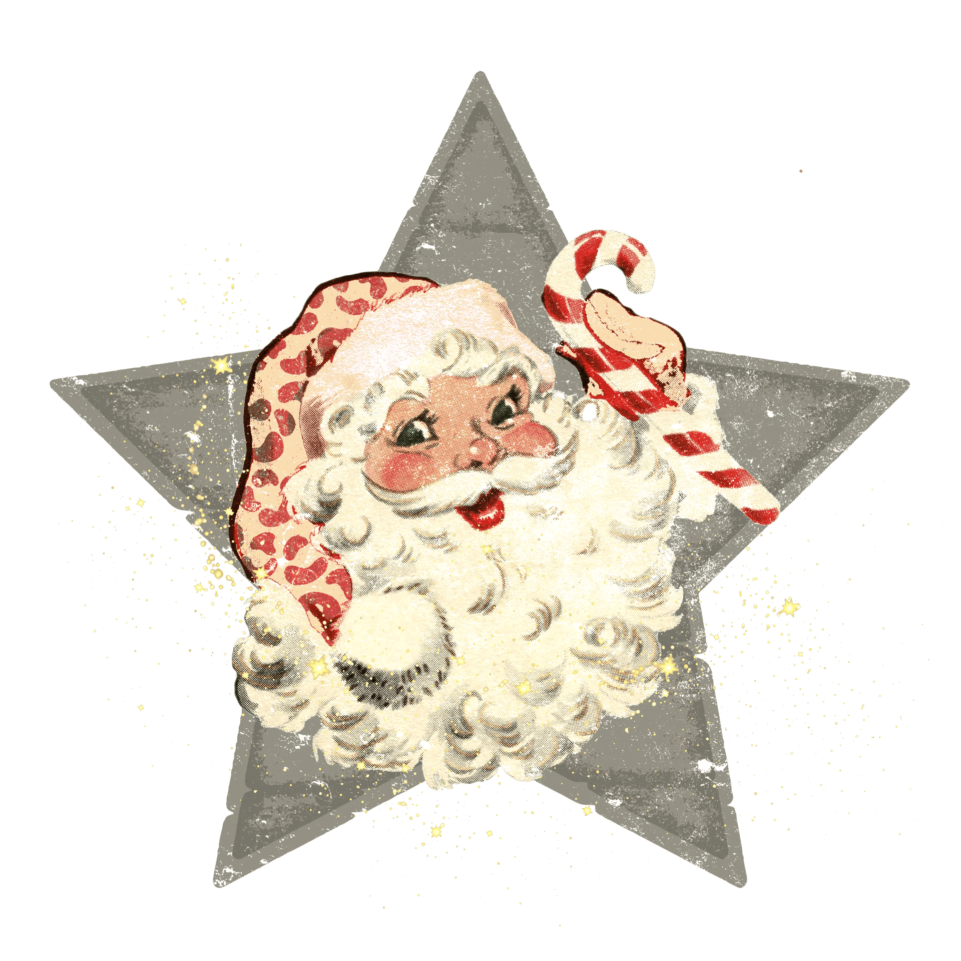 Christmas Santa Design - DTF Ready To Press
