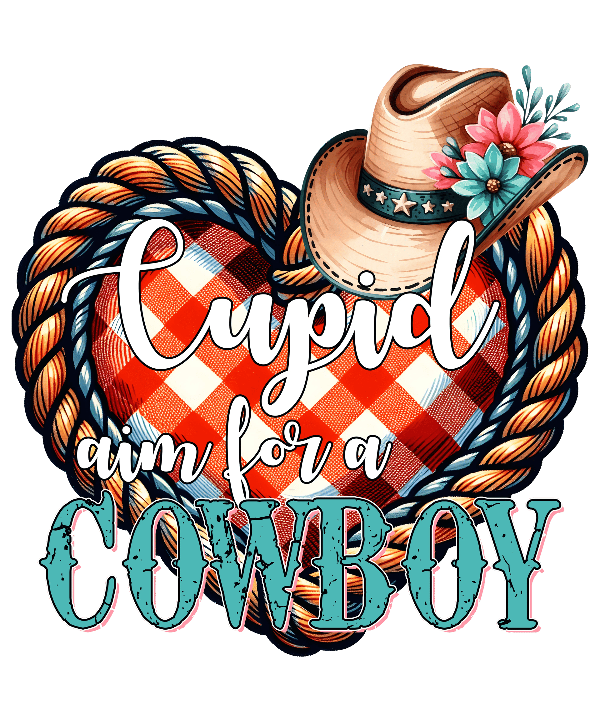 Cupid Aim for a Cowboy Western Design