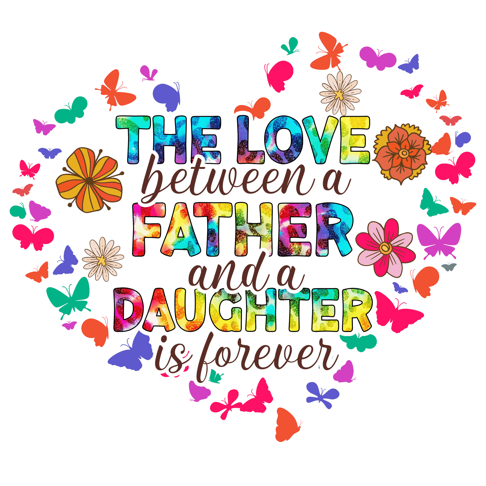 Cute Father's Day Design DTF-Ready to Press V1