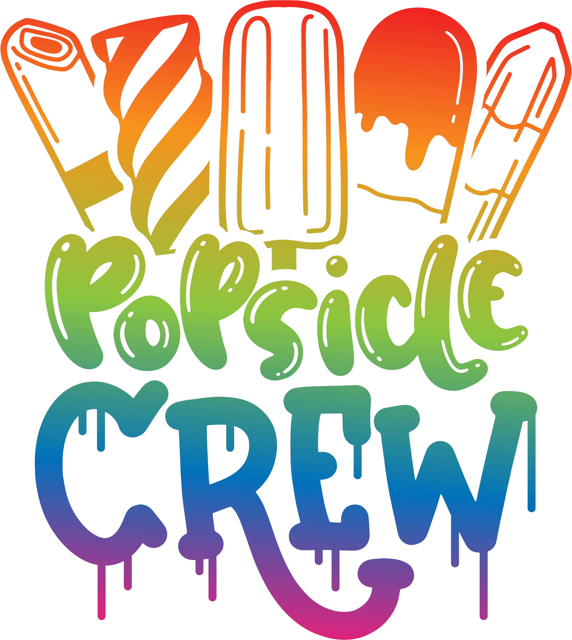 Cute Popsicle Summer Crew Design