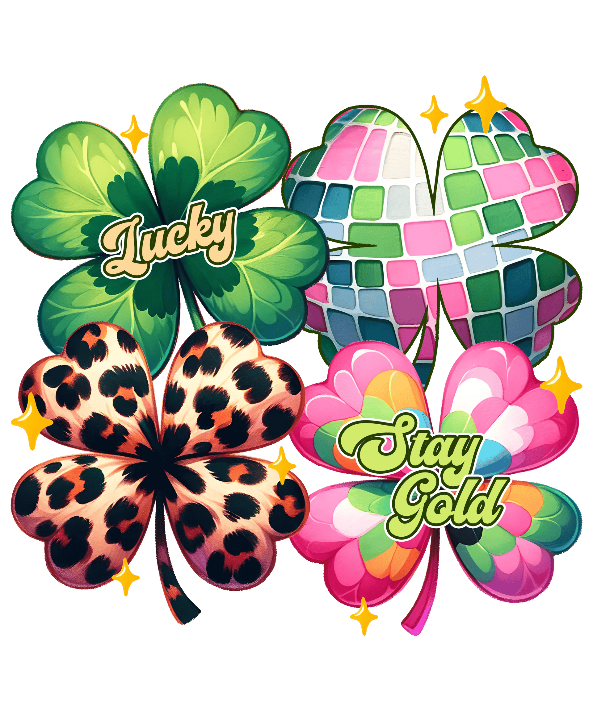 Retro Stay Gold Lucky Saint Patrick's Design