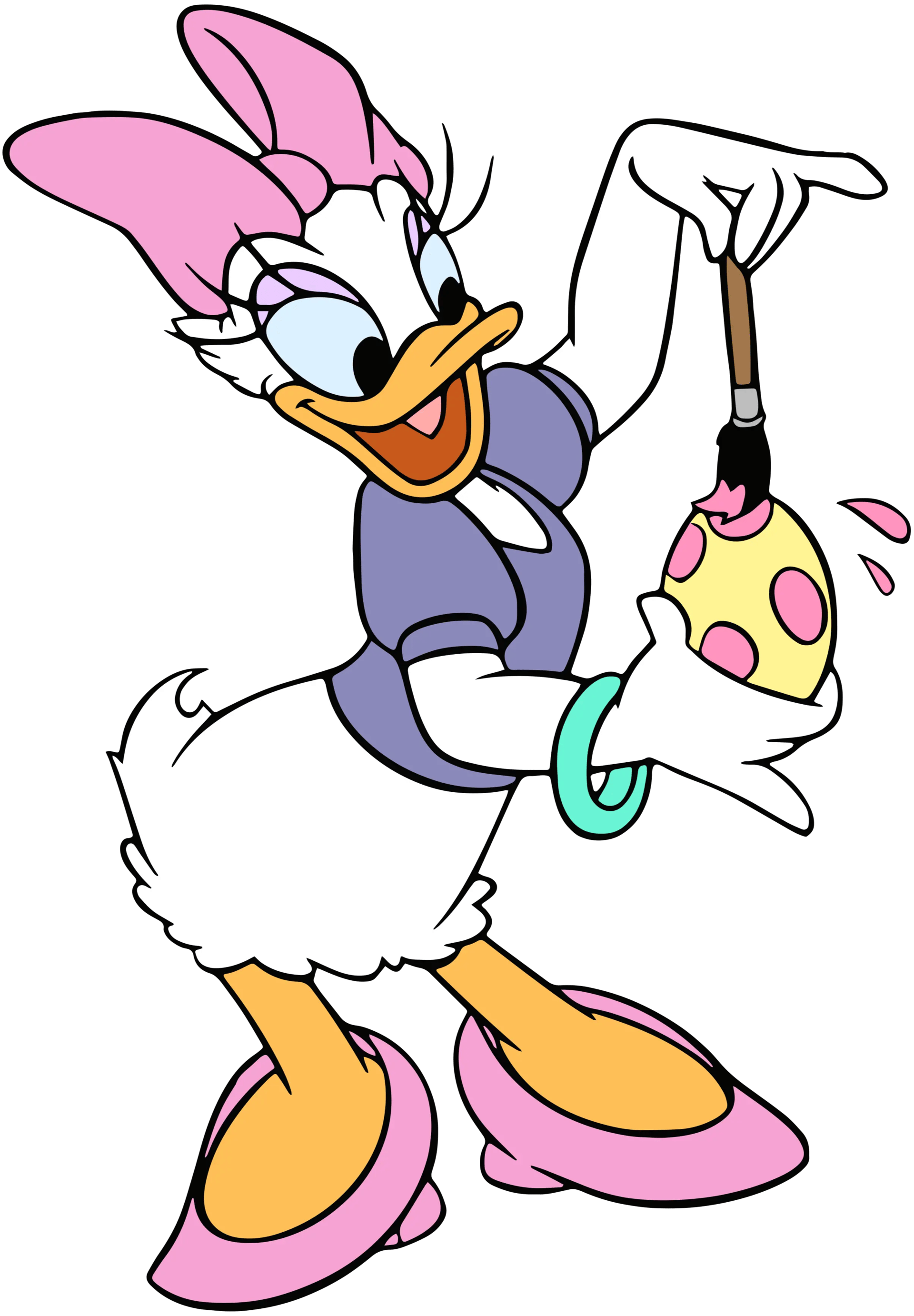 Disney Daisy Duck Easter Design - DTF Ready To Press