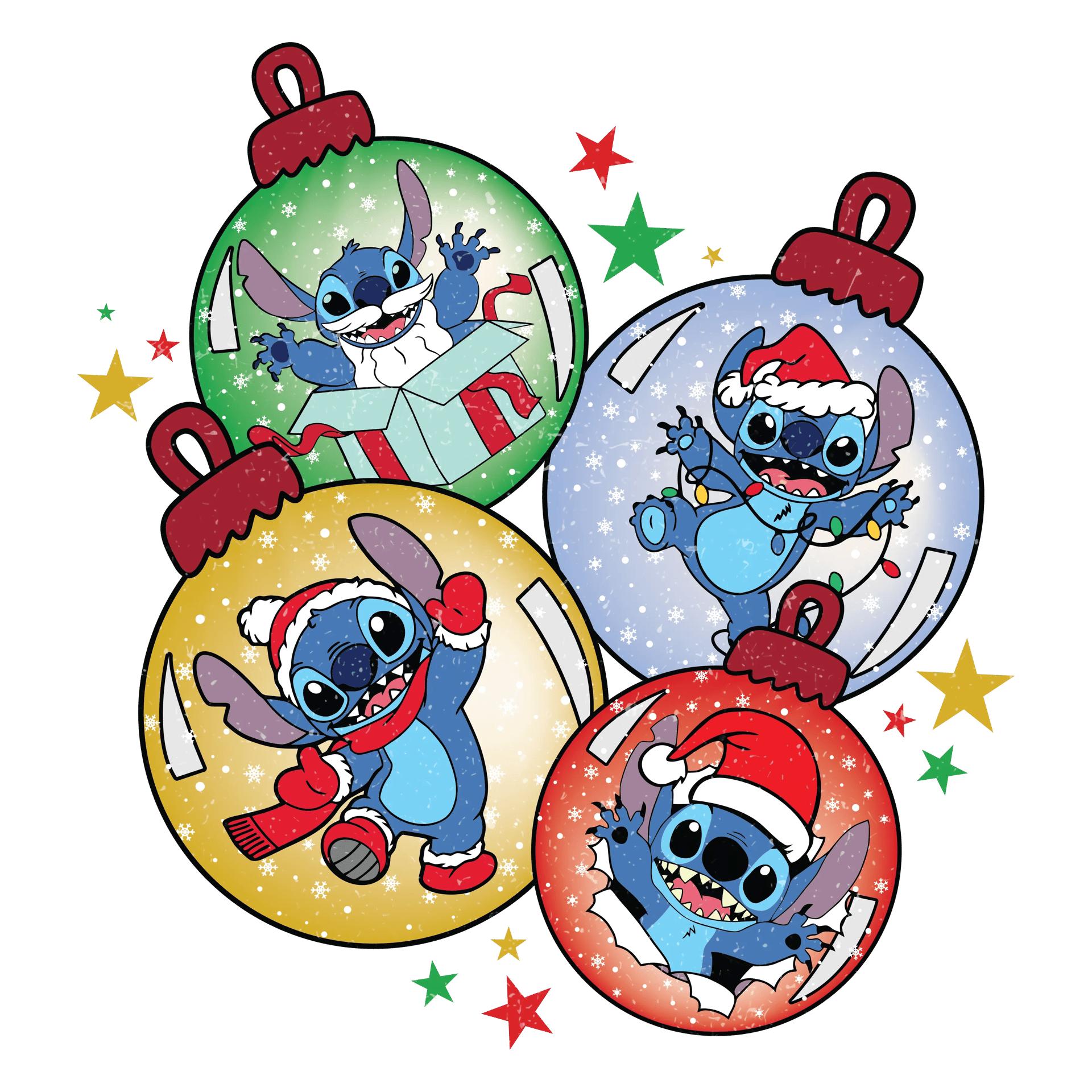 Disney Funny Stitch Christmas Design