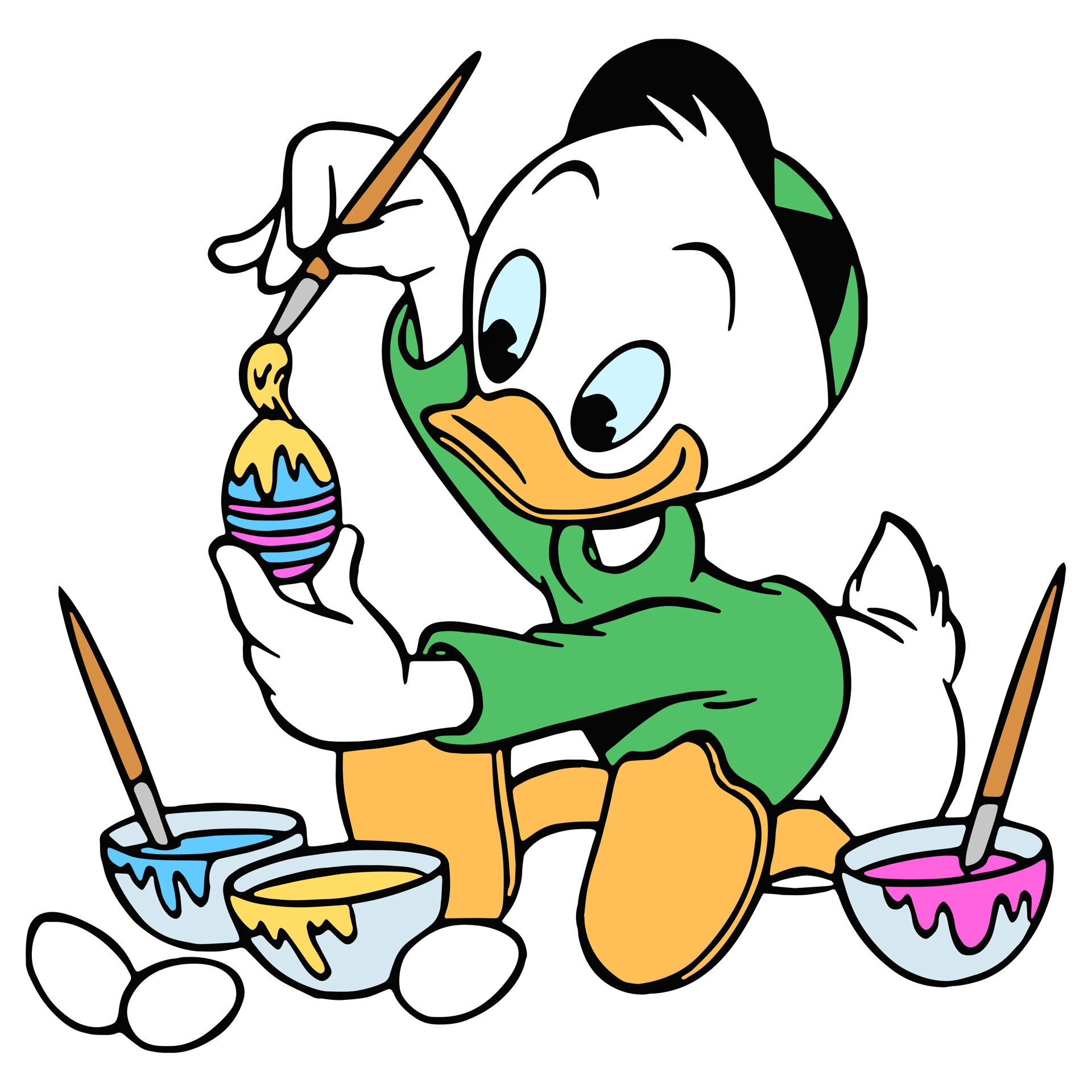 Disney Louie Duck Easter Design - DTF Ready To Press