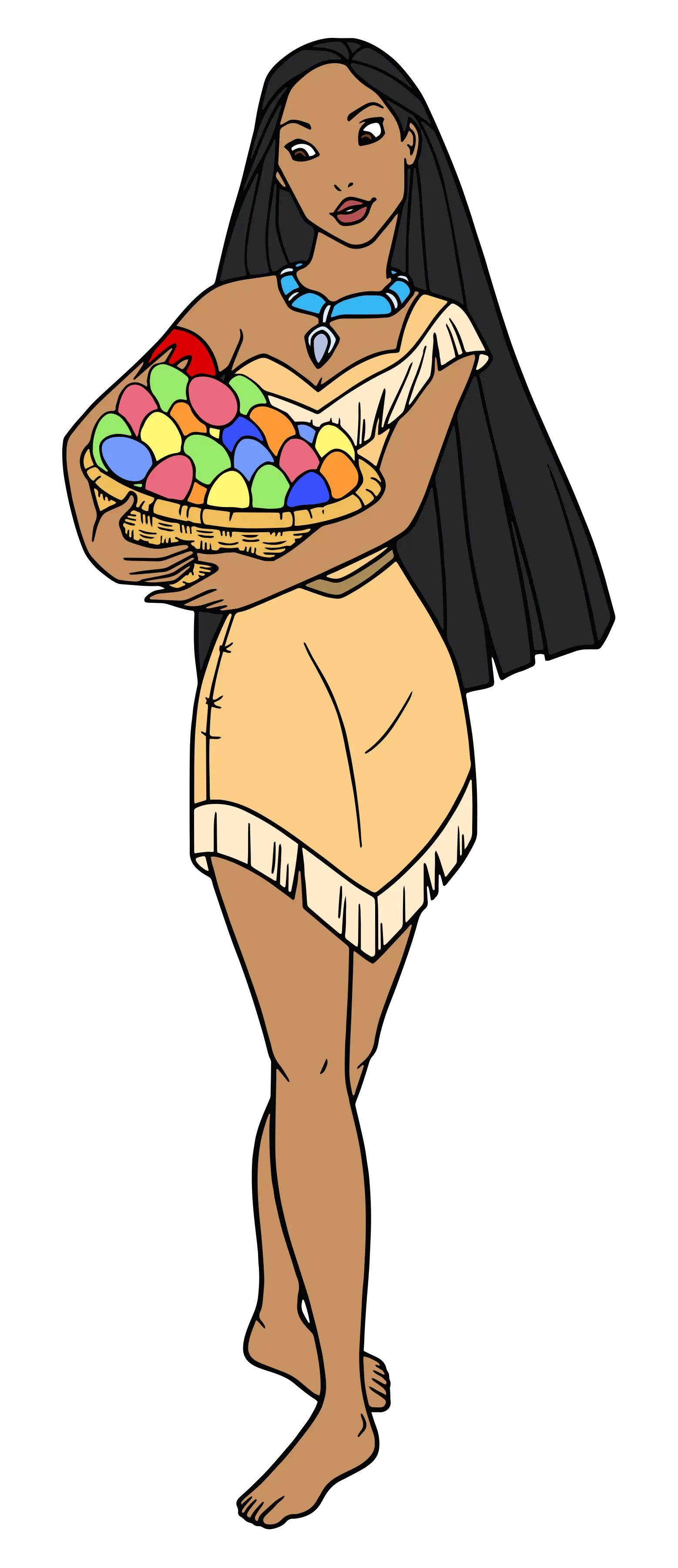 Disney Pocahontas Easter Design - DTF Ready To Press
