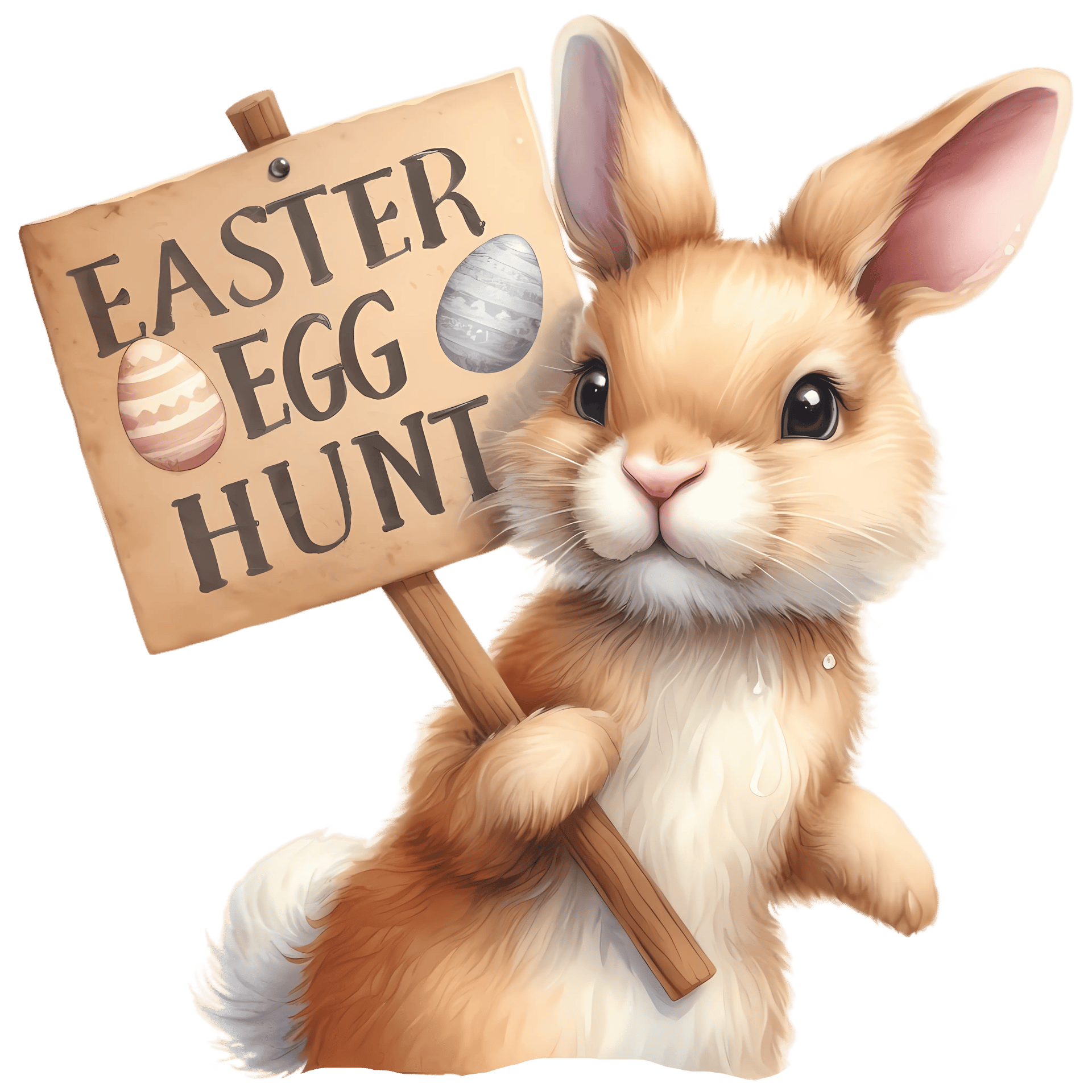 Easter Egg Hunt Cute Bunny Design