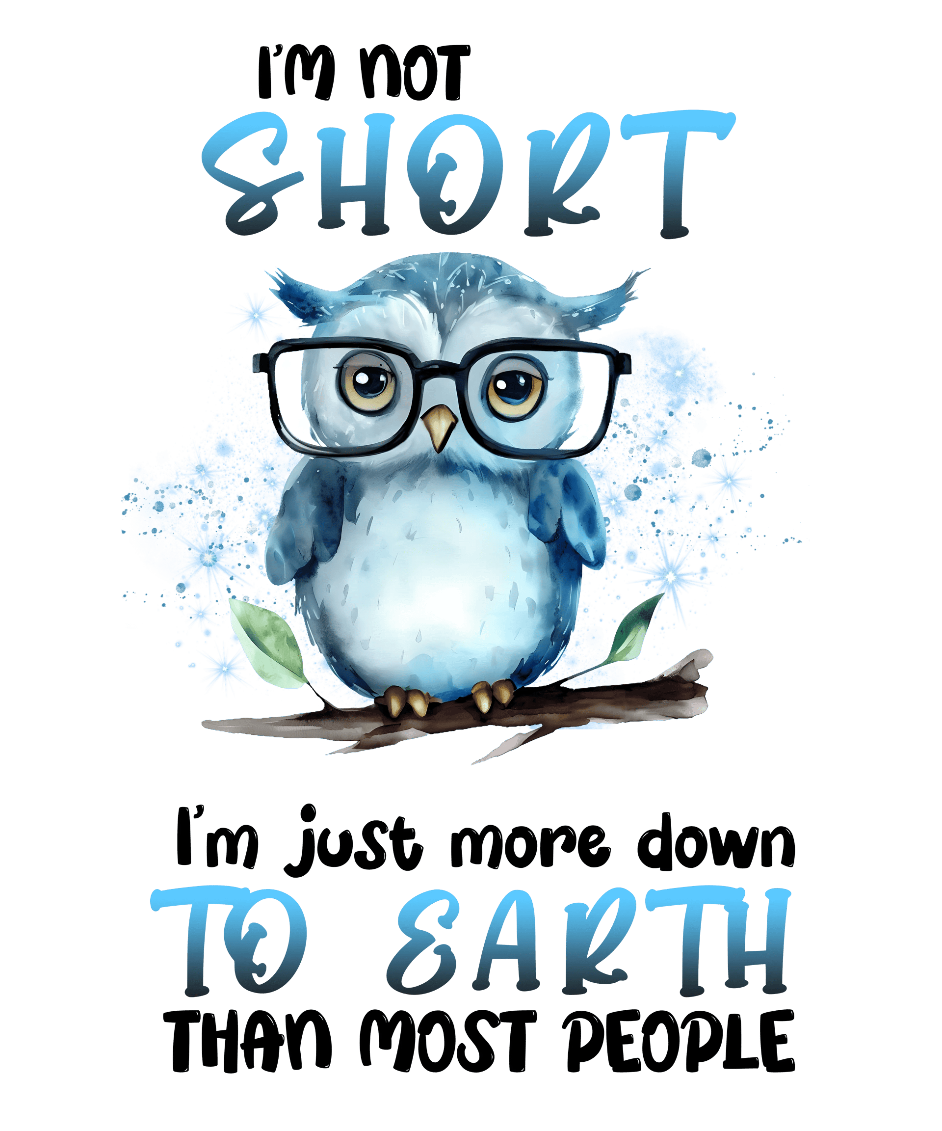 Funny Animal Owl Design - DTF Ready To Press