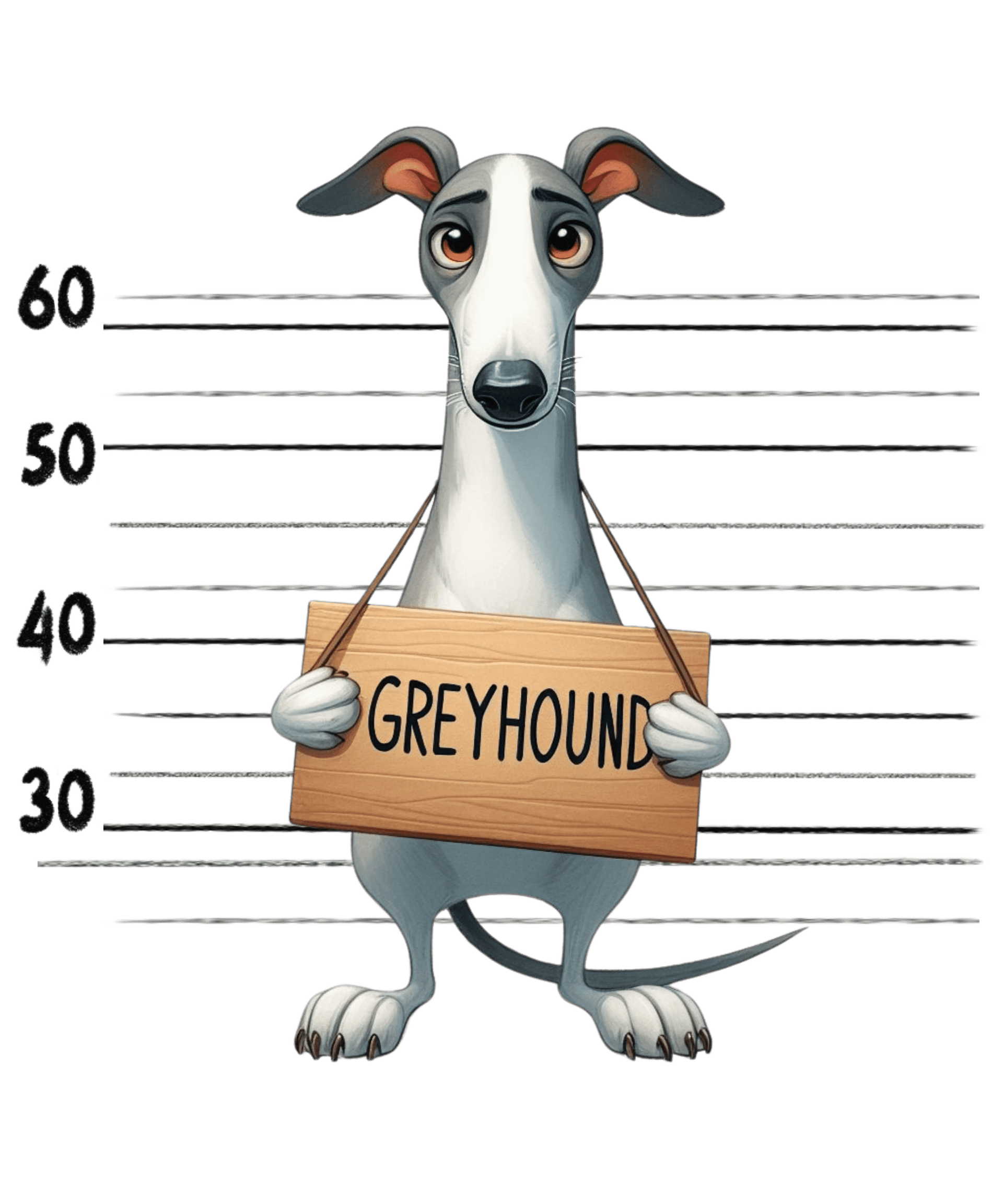 Greyhound Design - DTF Ready To Press