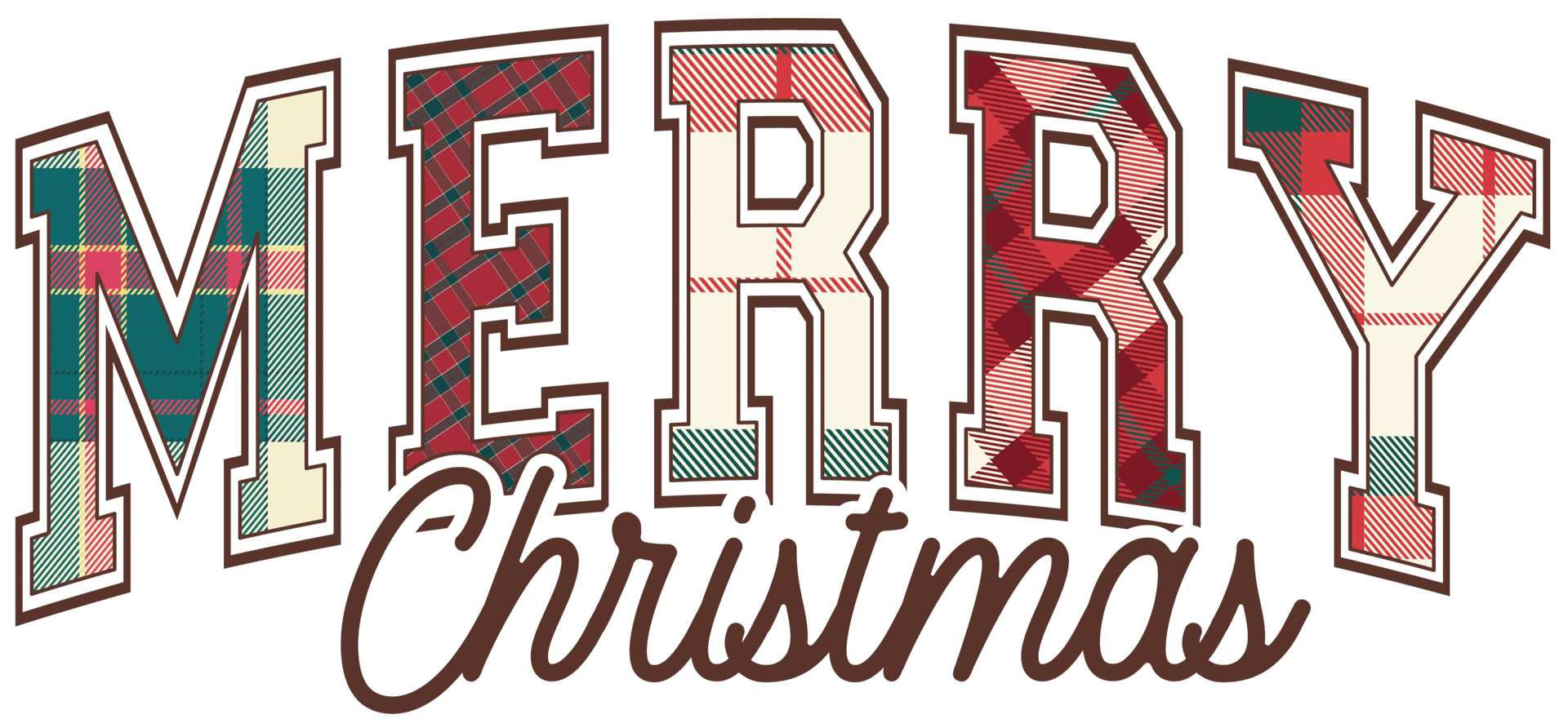 Merry Christmas Design - DTF Ready To Press