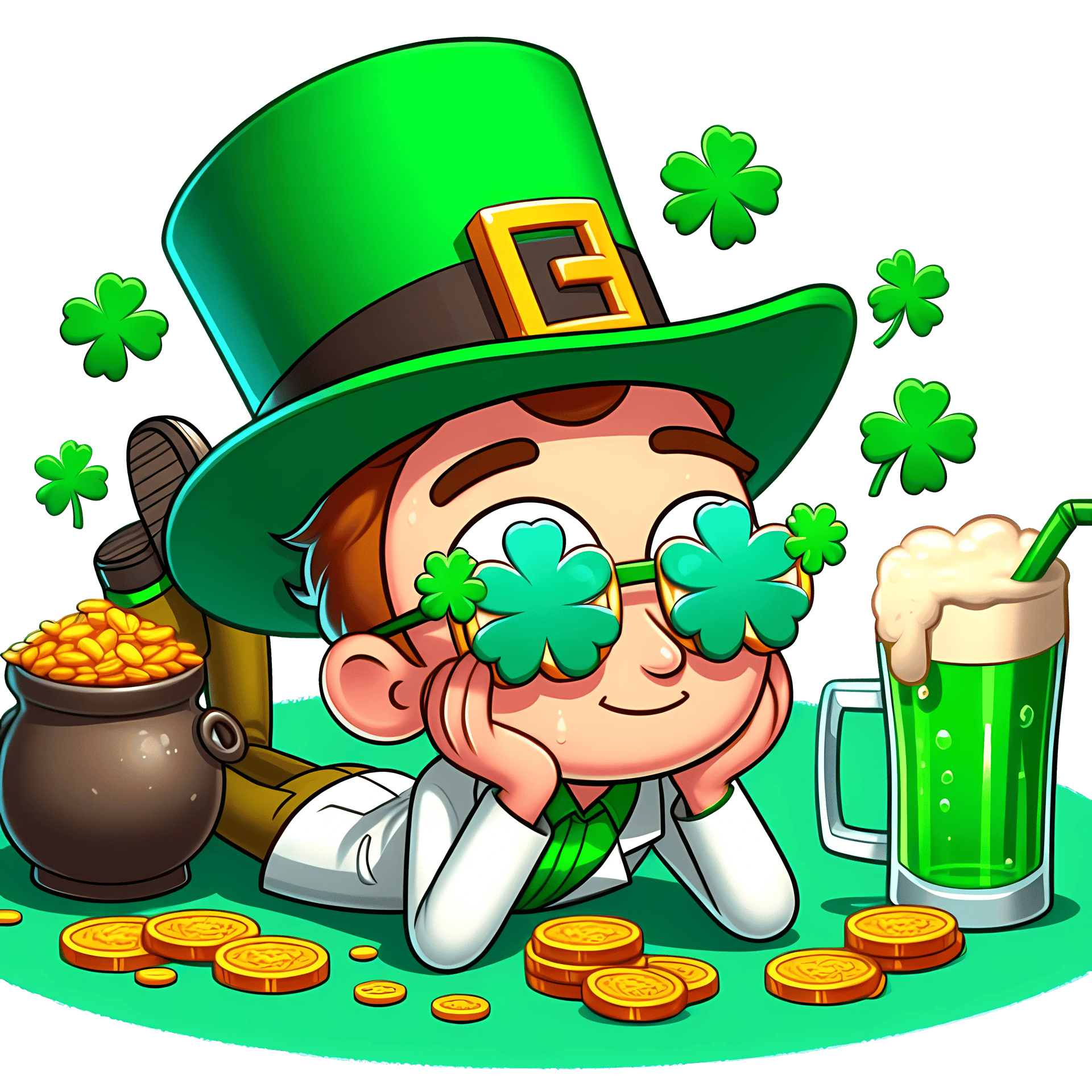 Morty Beer Drinking St Patty Day Design
