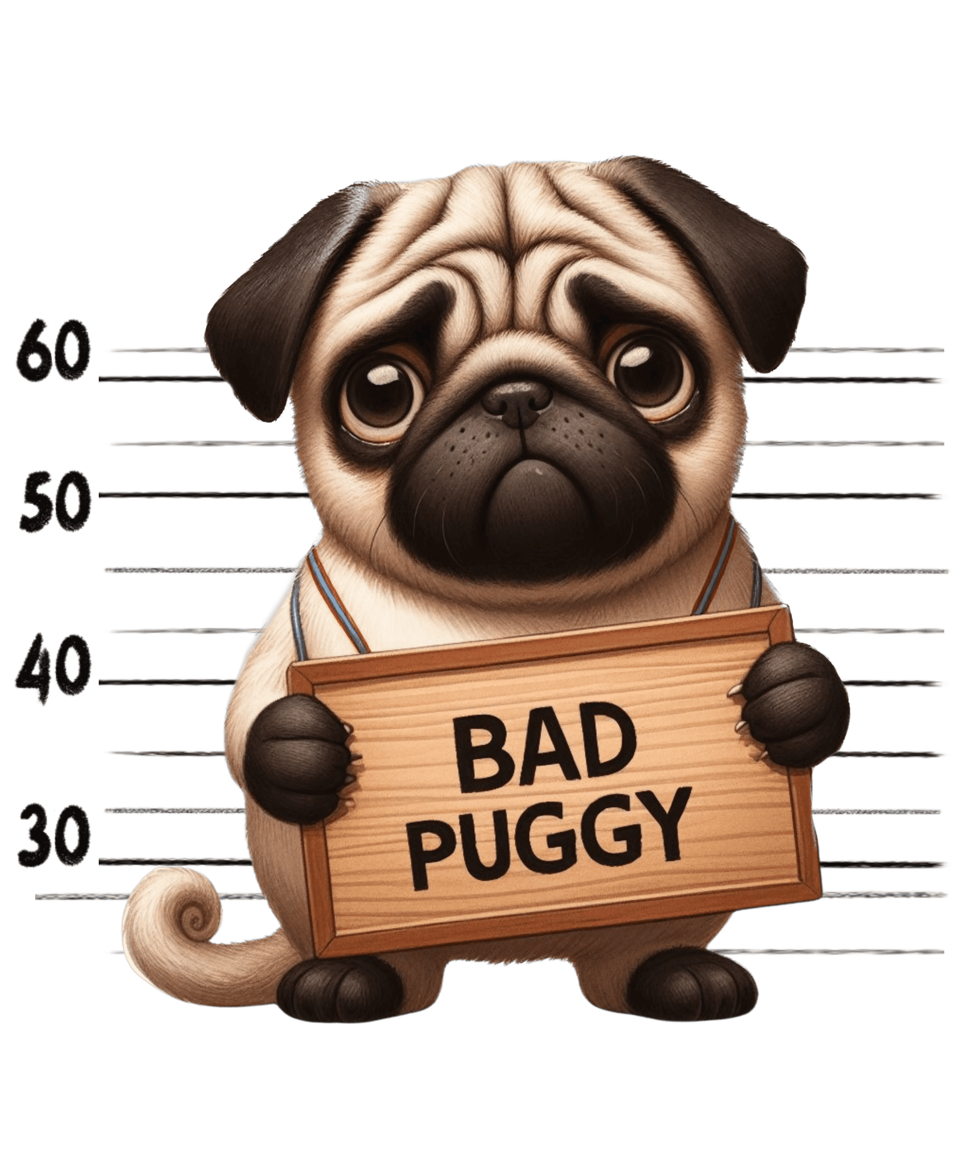 Pug Mom Design - DTF Ready To Press