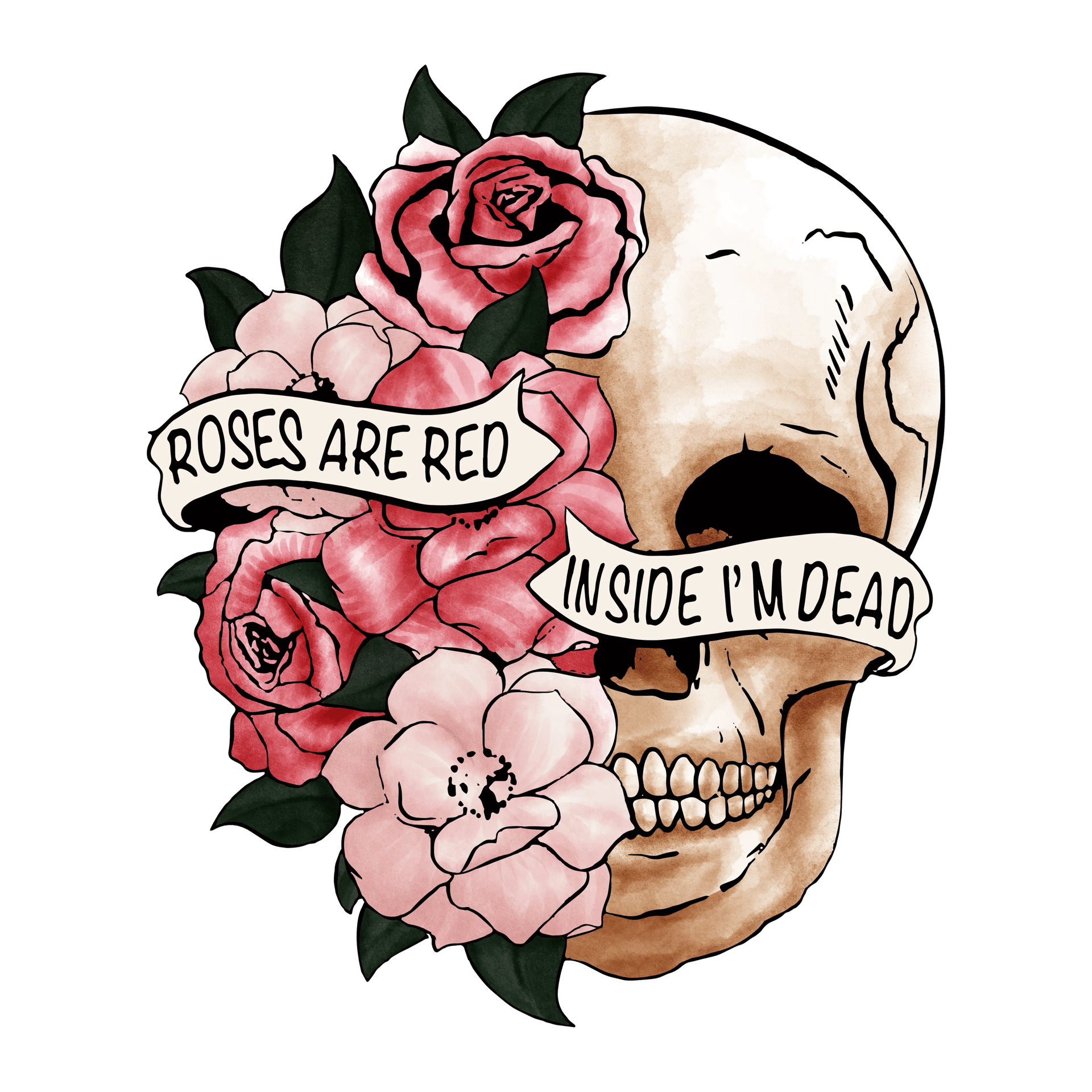 Roses Are Red Inside I'm Dead Valentine's Day Design