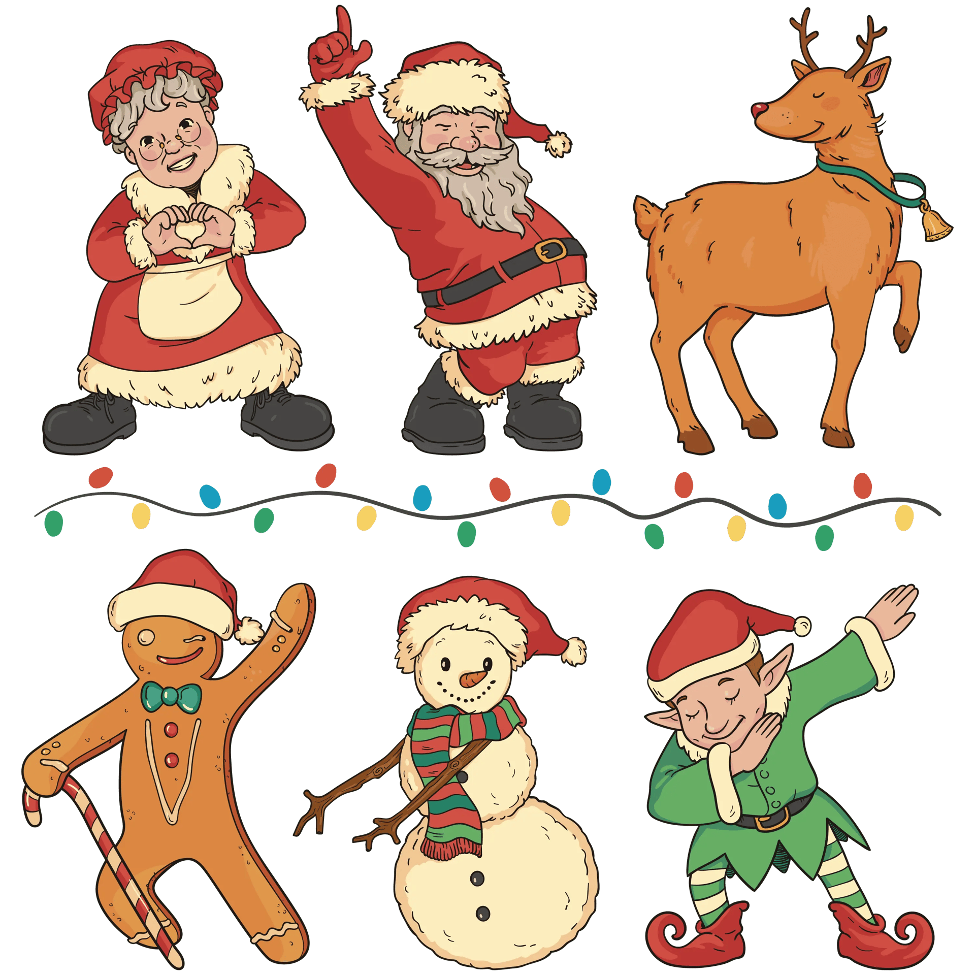 Santa Christmas DTF Design - Ready to Press
