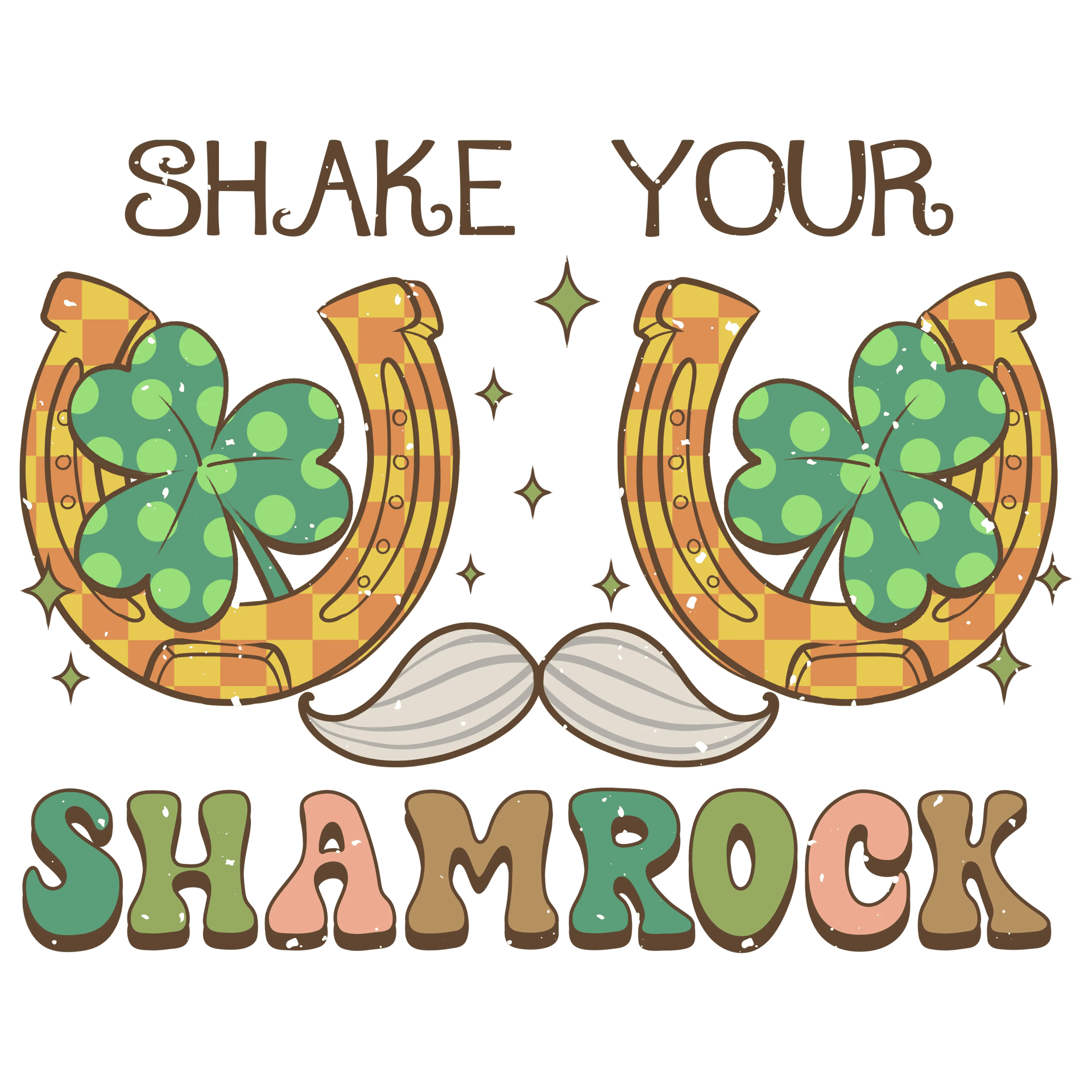 Shake Your Shamrock Saint Patrick's Day Design - DTF Ready To Press