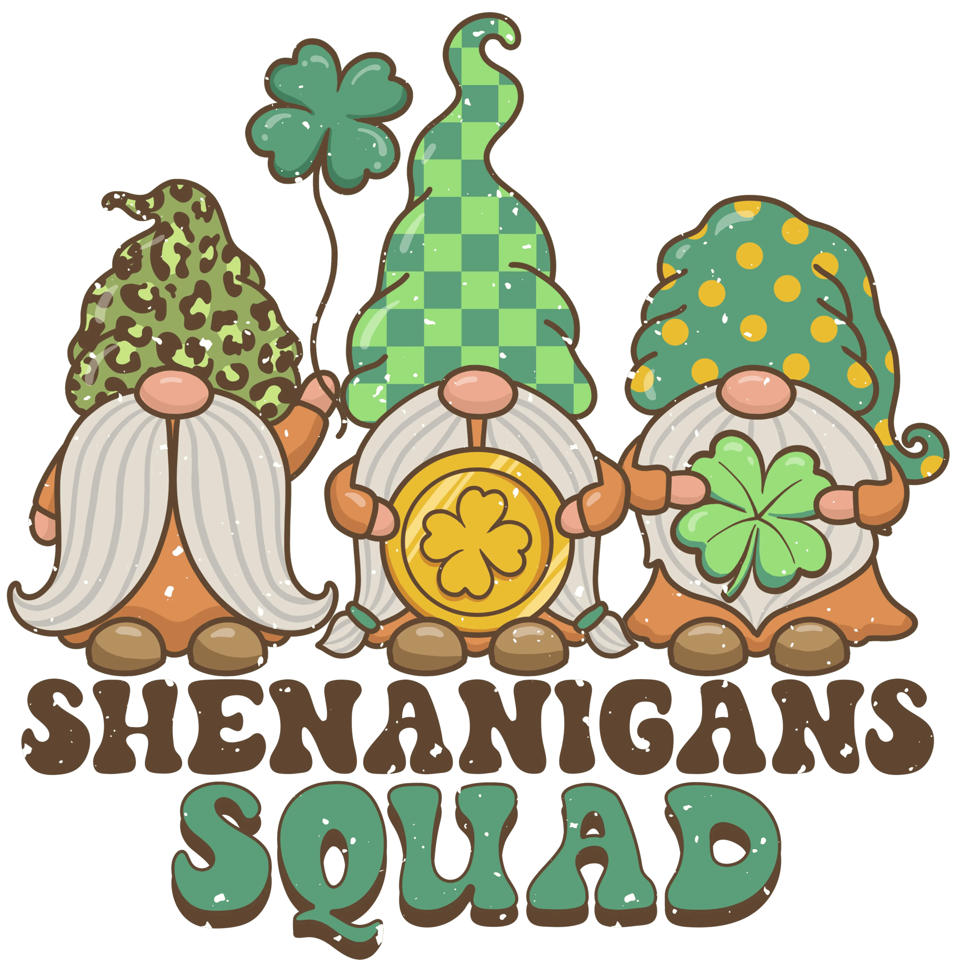 Shenanigans Squad St. Patrick's Gnome Design