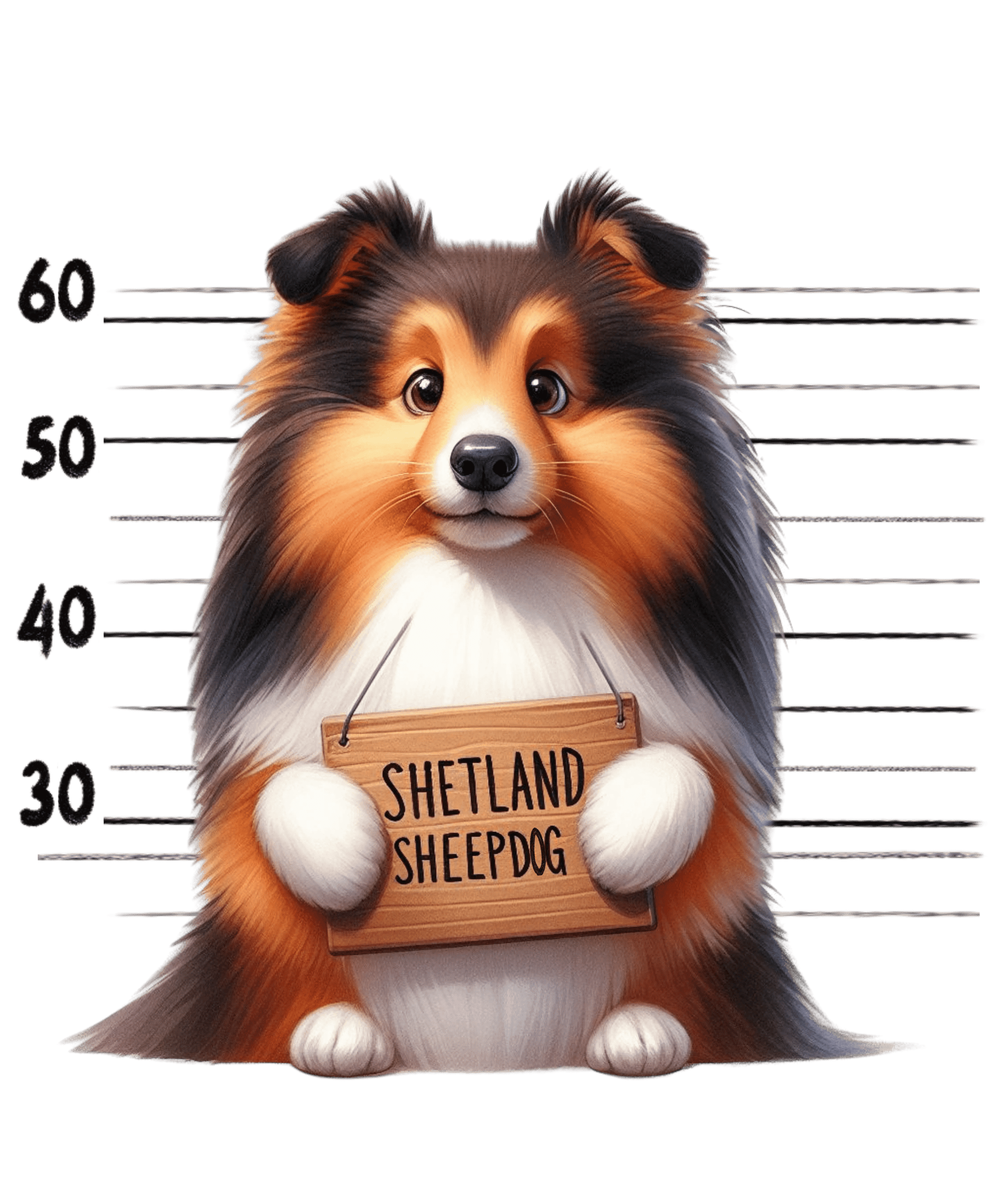 Shetland Sheepdog Dog Dad Design - DTF Ready To Press