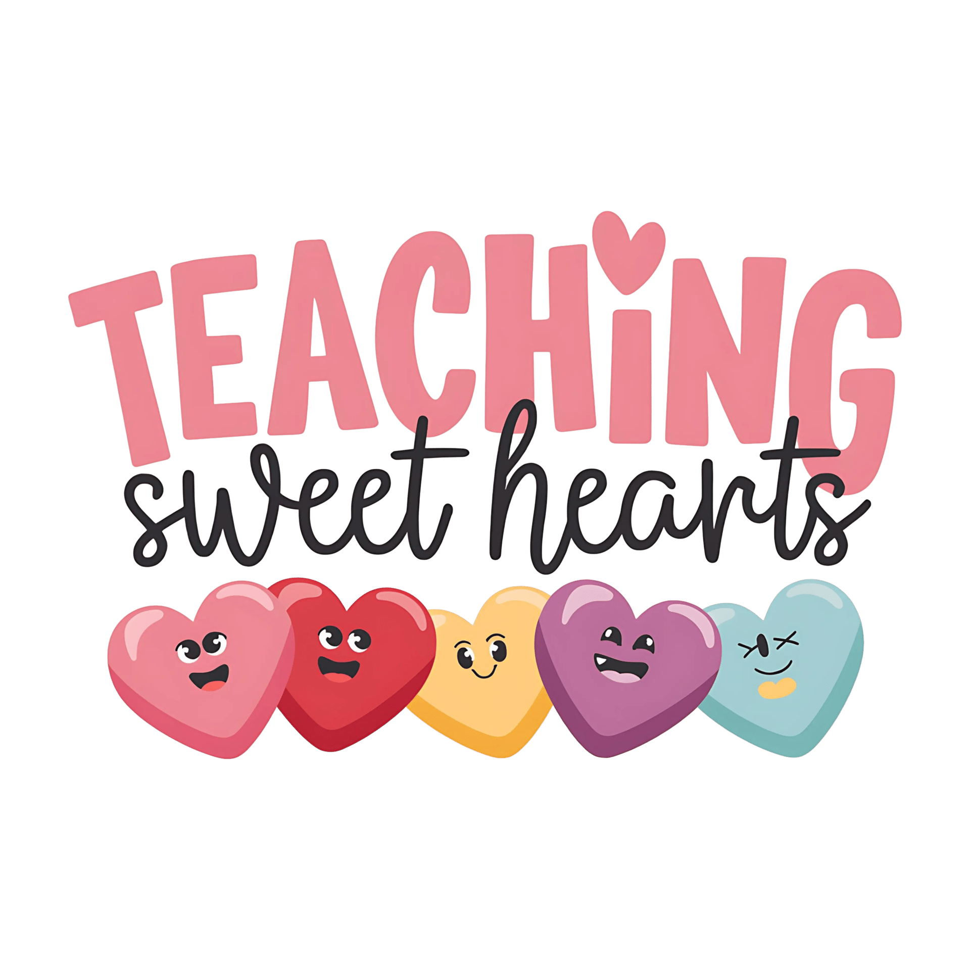 Teaching Sweet Heart Teacher Design