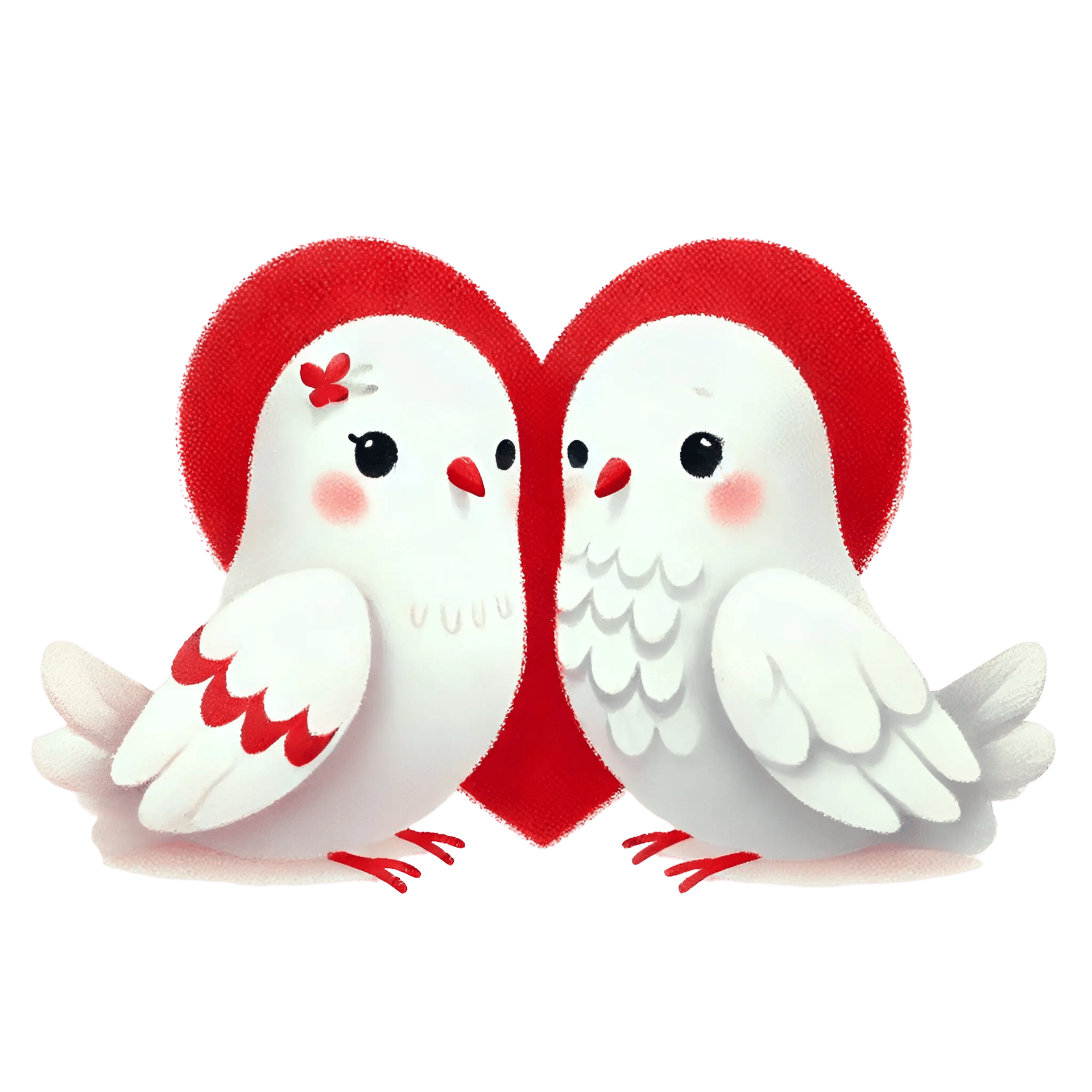 Valentine's Day Dove Love Design
