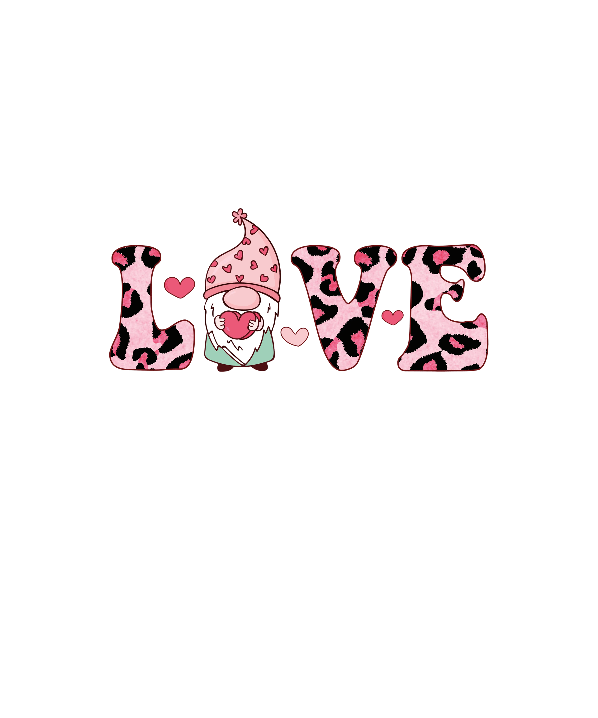 Valentine's Day Love Design - DTF Ready To Press