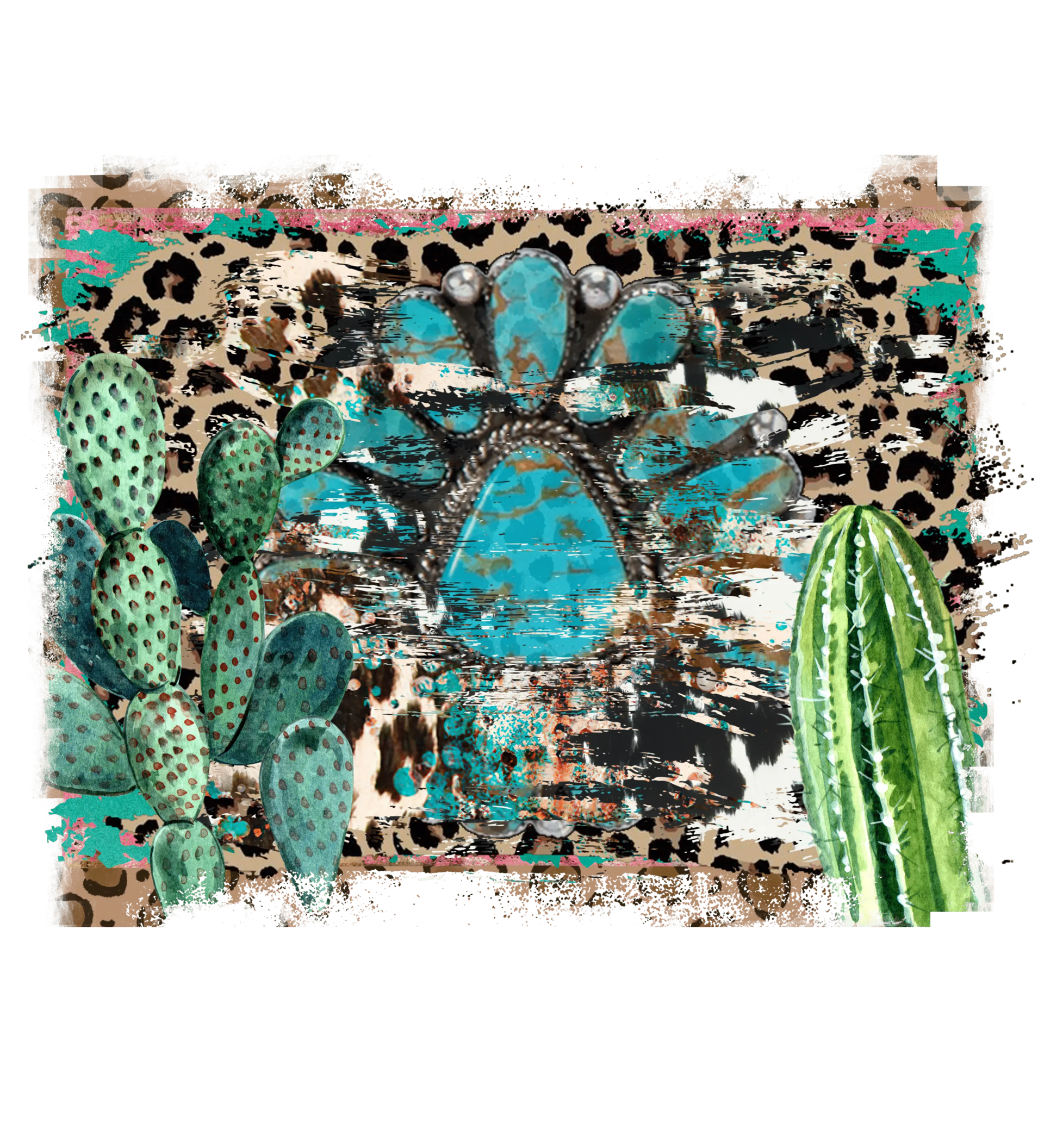 Wild Life Leopard Design - DTF Ready To Press