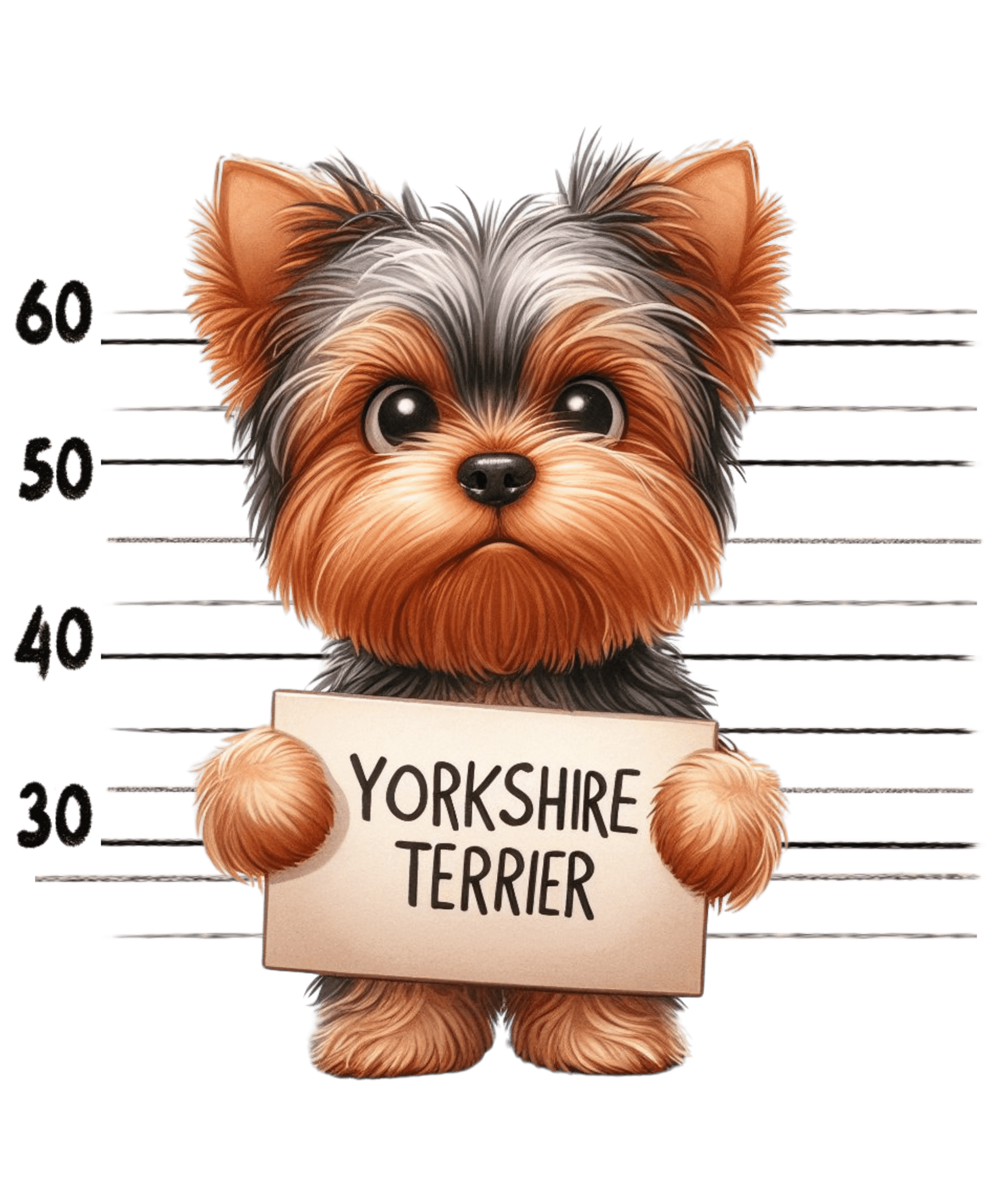 Yorkshire Terrier Design - DTF Ready To Press